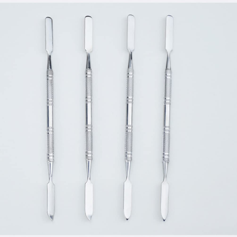 Milisten Professional Stainless Steel Makeup Mixing Tool - Foundation Blender, Nail Art & Skincare Spatula for Seamless Beauty Application - Perfect for Makeup Artists, DIY Manicures & At-Home Skincare Routines