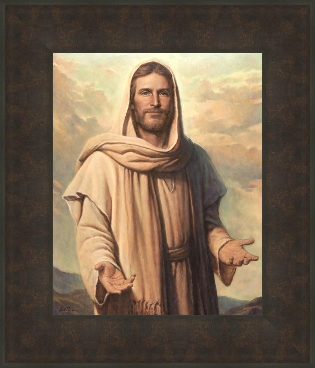 Abide With Me by Del Parson - Inspirational Christian Wall Art for Home & Church Decor - Perfect for Living Rooms, Bedrooms & Worship Spaces