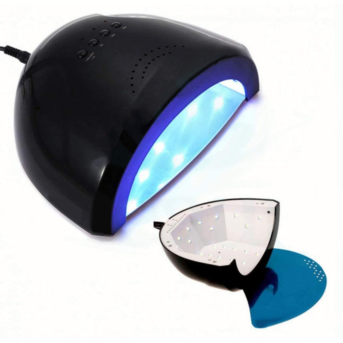 48W UV LED Nail Lamp for Gel Polish Curing - Professional Salon & Home Manicure Pedicure Kit with Fast Drying & Even Light Distribution (Perfect for DIY Nail Art & Gel Extensions)