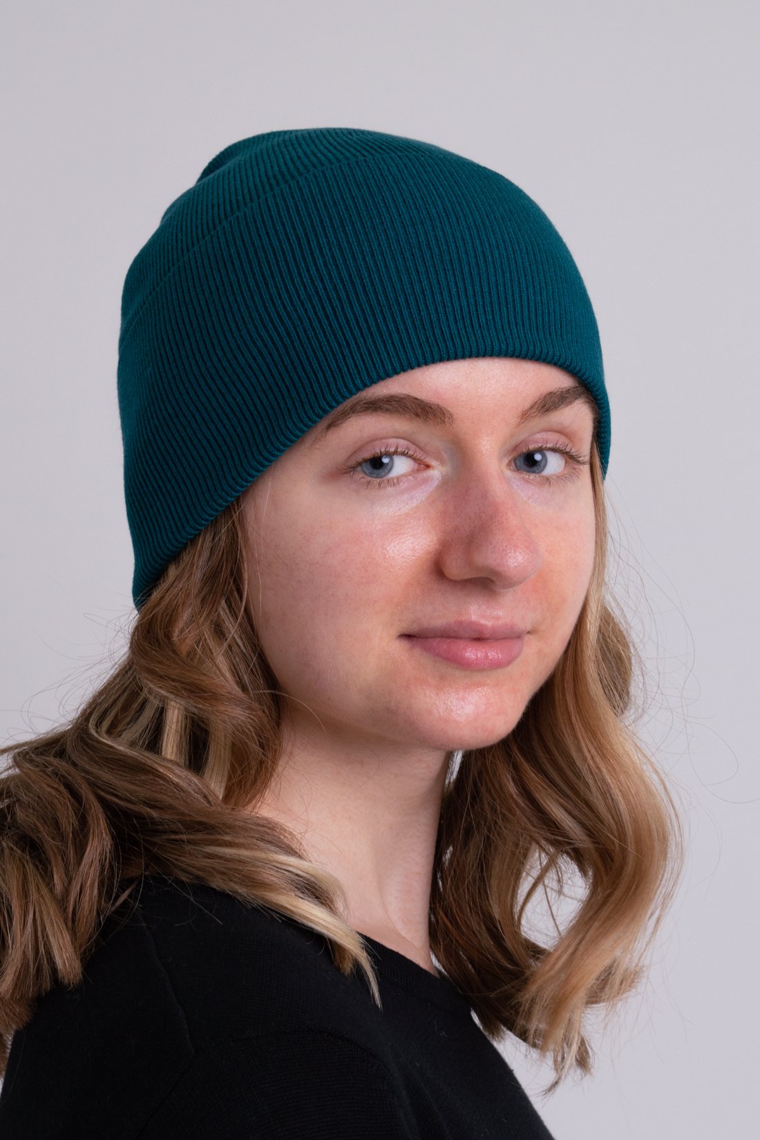 Soft & Warm Teal Knit Beanie - Eco-Friendly Bamboo Cotton Blend for Men & Women - Perfect for Winter, Outdoor Activities & Casual Fashion