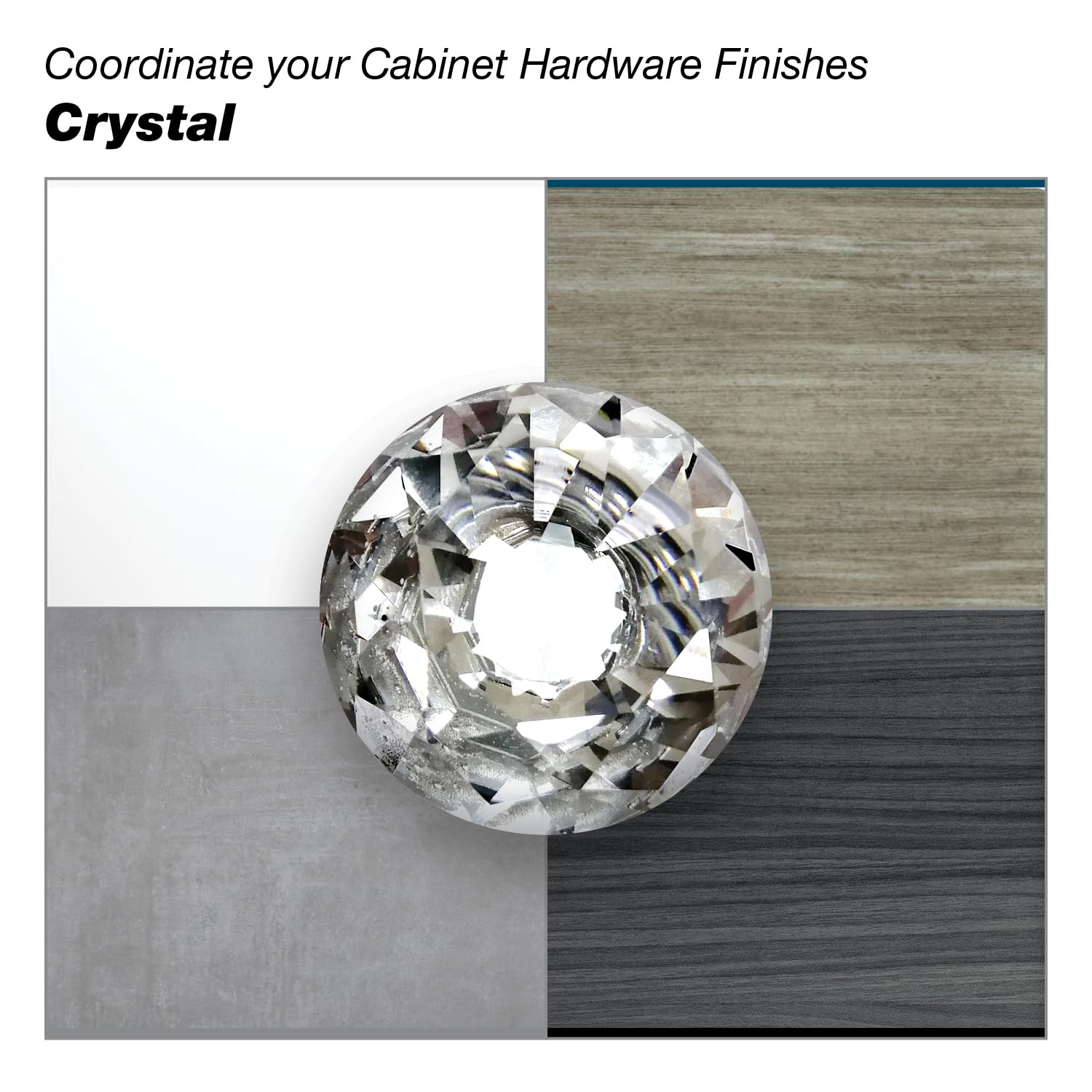 Richelieu Hardware BP1008214011 Montreuil Collection 3-inch (76mm) Center-to-Center Clear & Chrome Cabinet Drawer Pull Handle - Modern Kitchen, Bathroom & Furniture Hardware for Cabinets, Dressers & Storage Units