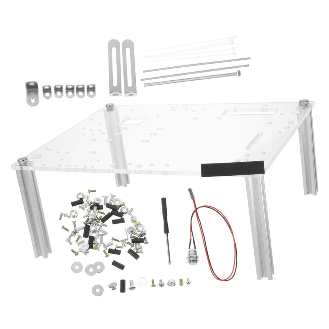 Mikikit Open Air Computer Case - ATX Mid Tower Chassis with Space-Saving Layout for GPU & Storage | Perfect for Gaming PC Builds & Crypto Mining Rigs