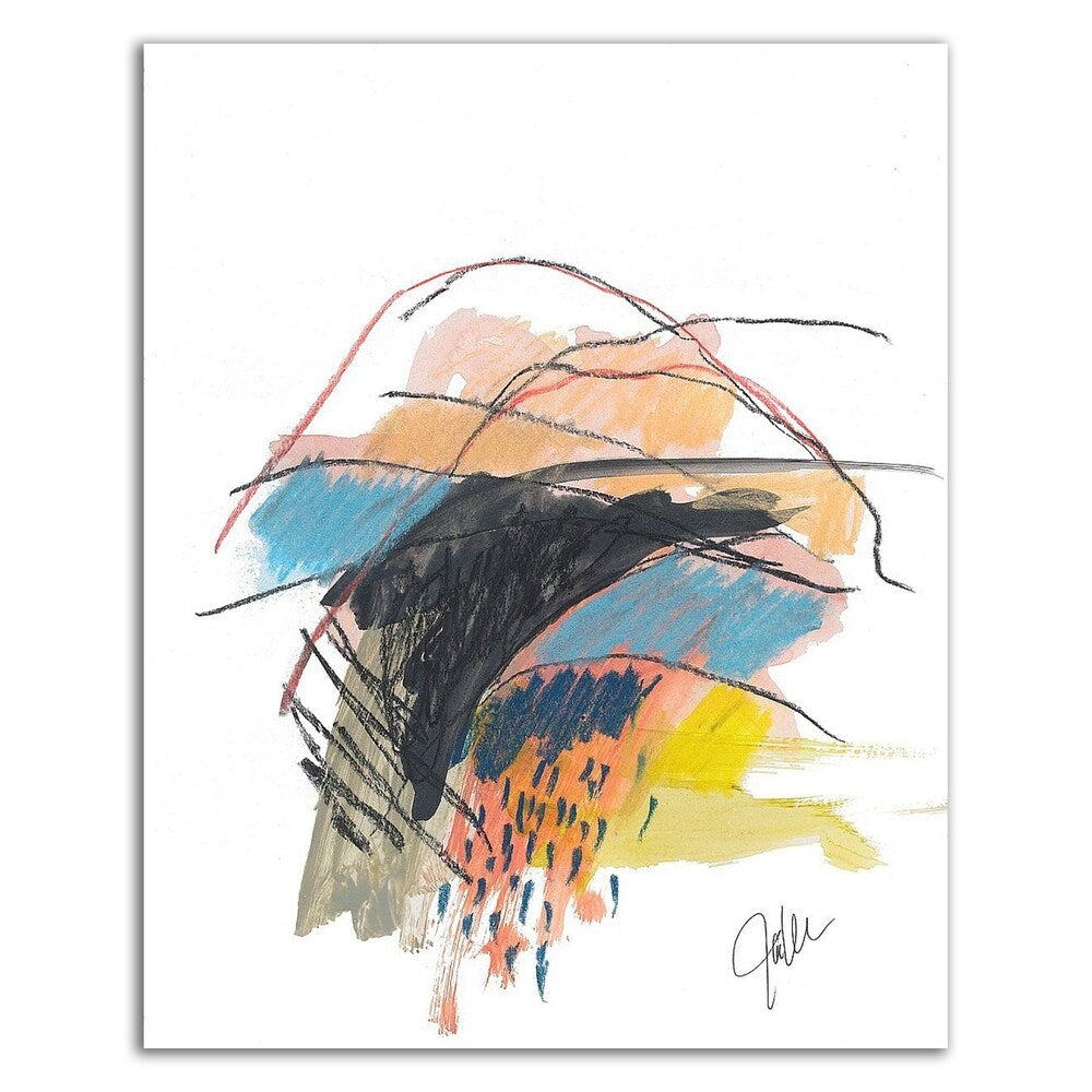 Abstract Landscape No. 29 by Jan Weiss - Premium Canvas Wall Art Print - Ready to Hang - Modern Home & Office Decor for Living Room, Bedroom or Gallery