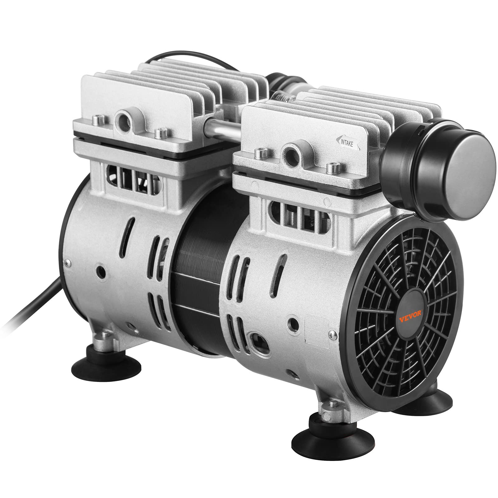 VEVOR 550W Pond Aerator with 5.2CFM Airflow - Covers Up to 3 Acres & 50ft Depth - Includes 3/4 HP Timer & Valves - Powerful Air Compressor for Deep Water Oxygen Circulation - Ideal for Lakes, Ponds & Large Water Features - Black (No Diffuser Included) - Perfect for Improving Water Quality & Supporting Aquatic Life