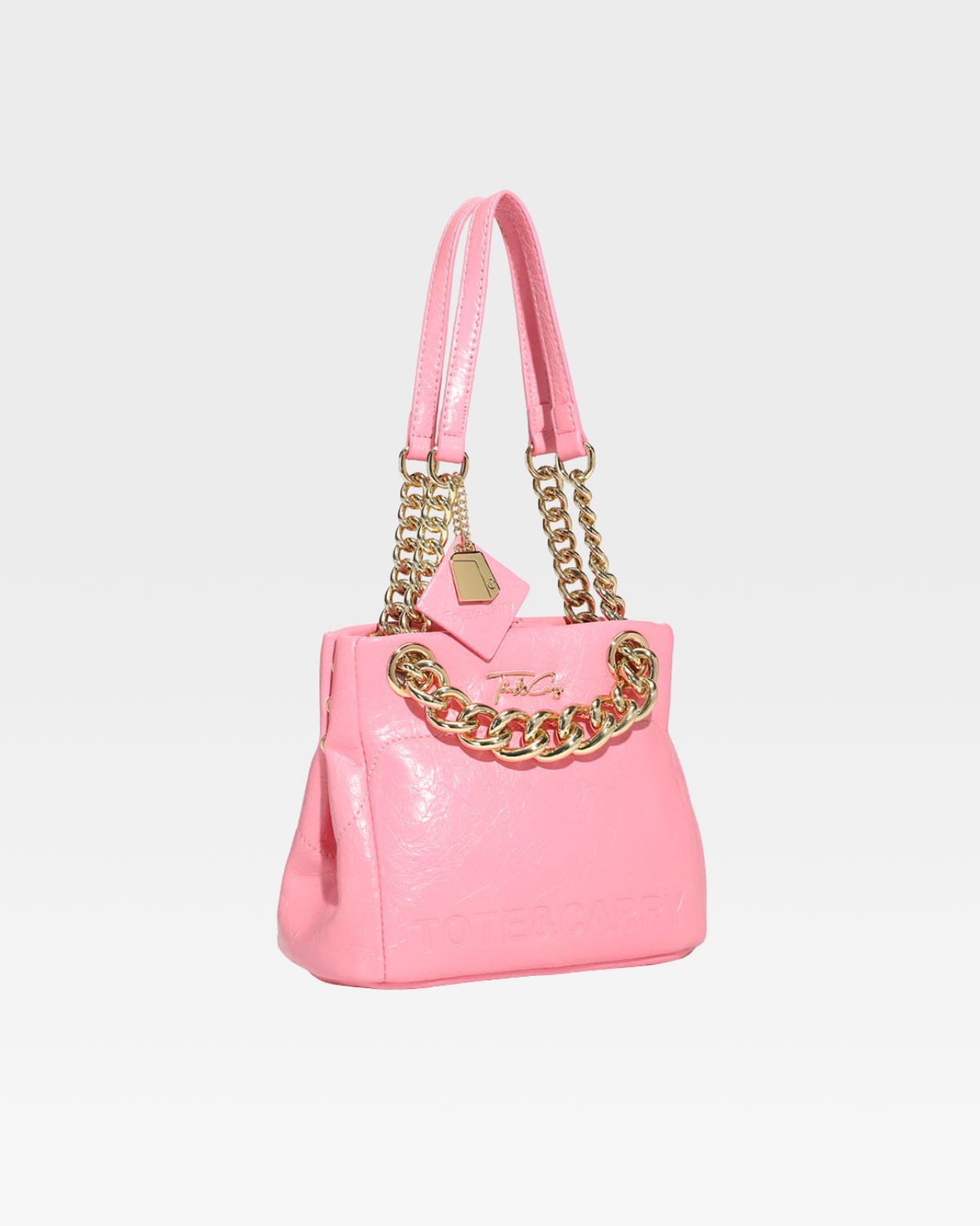 Baby Pink Leather Mini Tote Bag for Women - Stylish & Lightweight Everyday Handbag for Work, Shopping & Travel