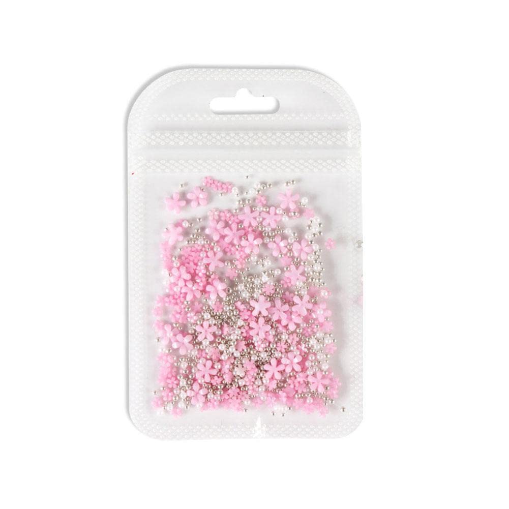SHOUD 3D Flower Nail Art Stickers - Dried Flower Nail Decals & Charms for Acrylic Nails - DIY Nail Art Designs for Manicures, Parties & Special Occasions