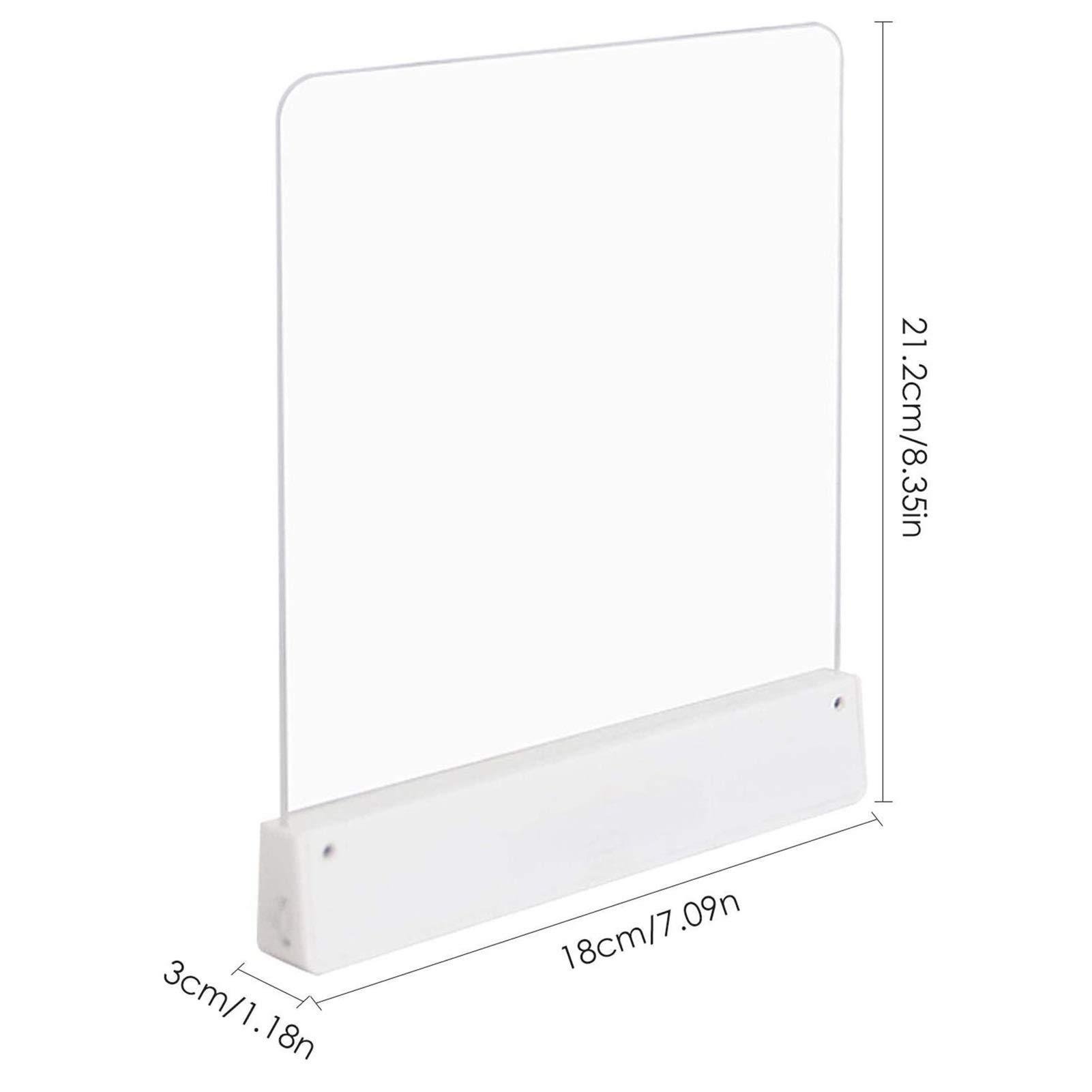 Adjustable Brightness Flat Plate LED Book Light - Portable Reading Night Light for Home, Bedroom & Dormitory - Perfect for Night Reading, Studying & Travel