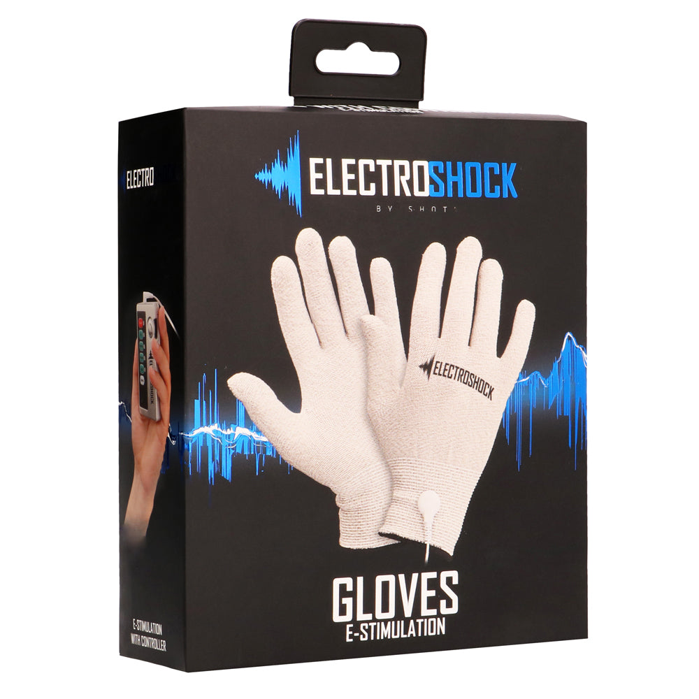 ElectroShock Remote Control E-Stimulation Gloves for Muscle Therapy & Pain Relief - Rechargeable TENS Gloves for Hand Rehabilitation, Fitness Recovery & Erotic Play
