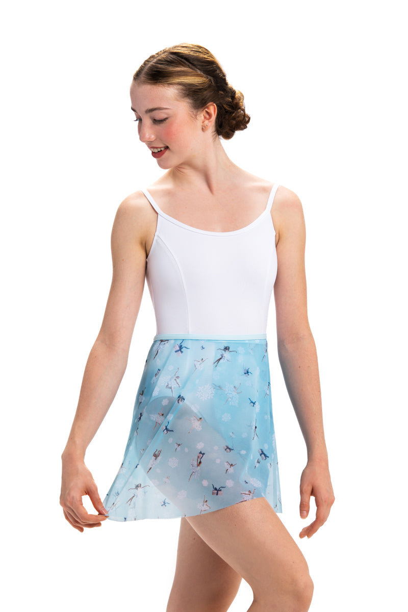501NU Wrap Skirt - Nutcracker Print Floral Midi Skirt for Women | Perfect for Holiday Parties, Christmas Gatherings & Festive Occasions