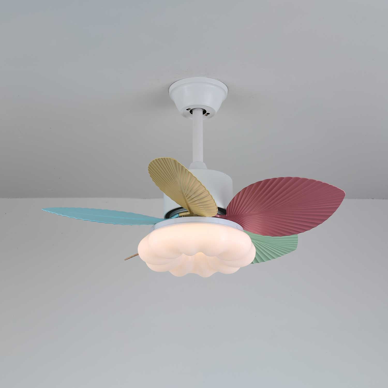 Candy Breeze Ceiling Fan with Light Kit - 52 Inch Modern Flush Mount Fan for Bedroom, Living Room & Office - Energy Efficient Quiet DC Motor, Remote Control, 3 Speeds - Perfect for Home Cooling and Air Circulation