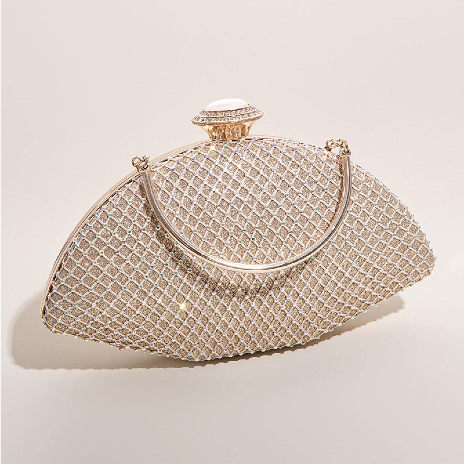 Xbtianxia Women's Shiny Evening Clutch Bag - Golden Party Wedding Purse, Small Dinner Handbag for Women | Perfect for Cocktail Parties, Weddings & Formal Events
