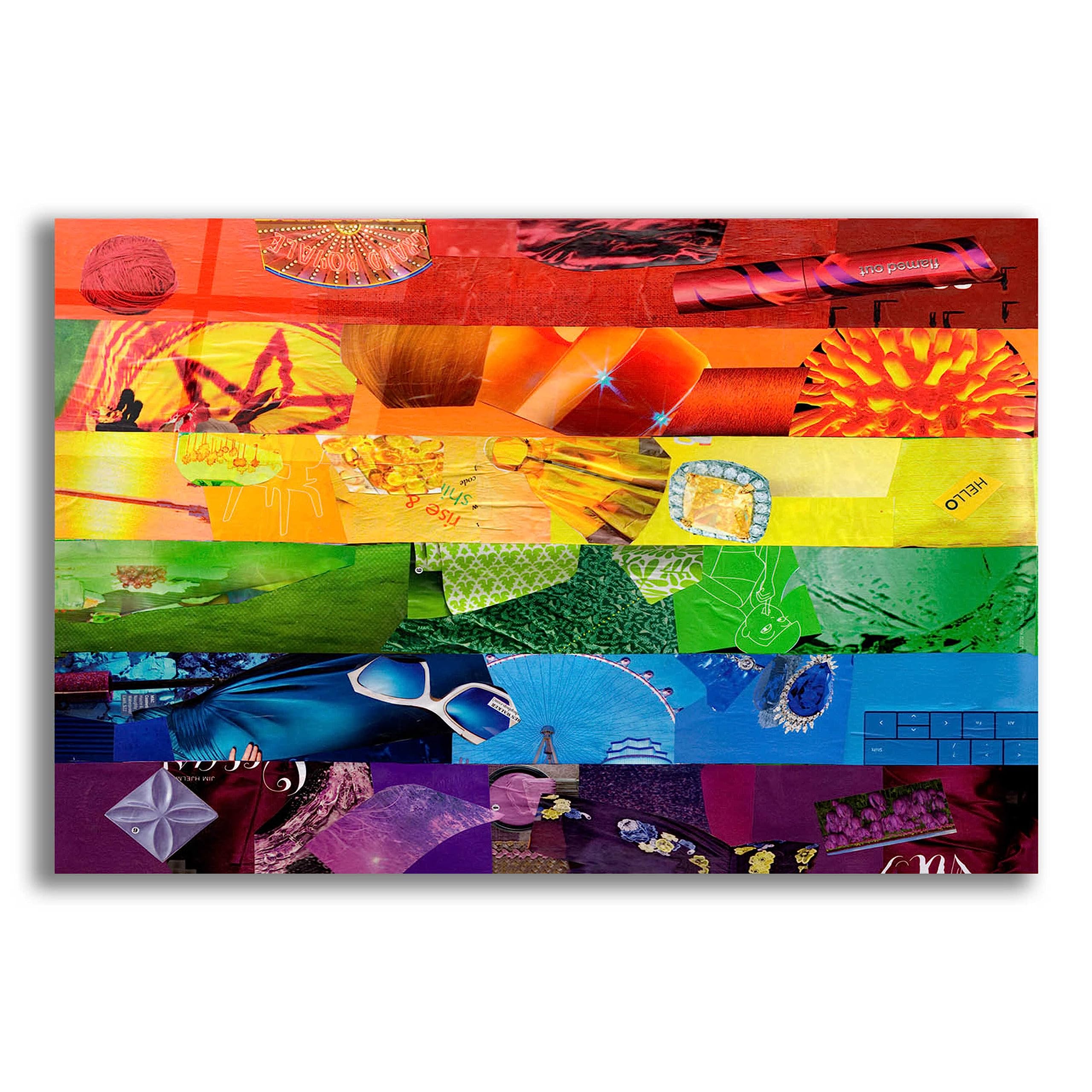 Epic Art 'Gay' by Artpoptart - Vibrant Acrylic Glass Wall Art Painting 24x16 Inches - Modern LGBTQ+ Pride Decor for Living Room, Bedroom & Office