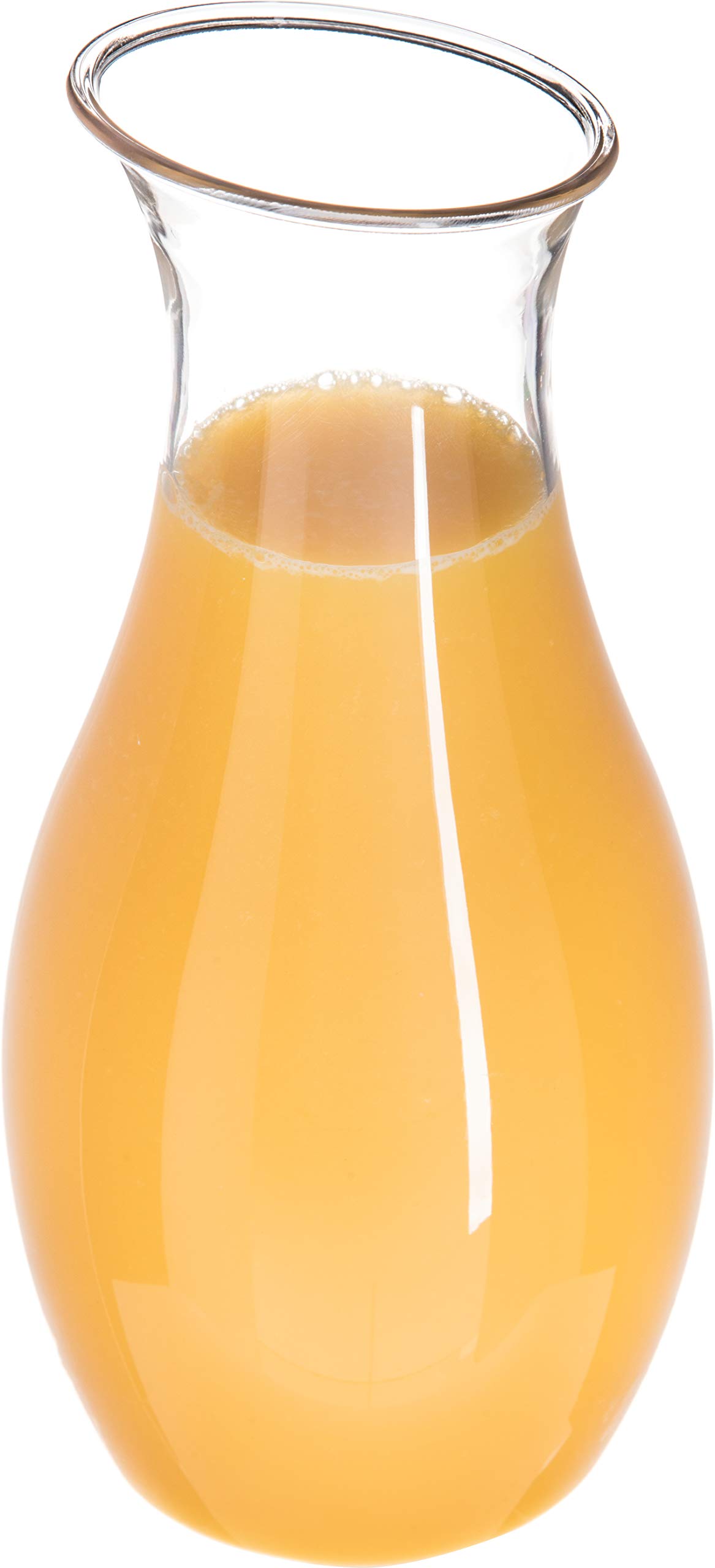 Carlisle 7090307 Cascata 1.5L Clear Plastic Juice Carafe - BPA-Free Beverage Dispenser for Restaurants, Catering & Home Use (Pack of 12) - Perfect for Iced Tea, Lemonade, Party Drinks & Refrigerator Storage