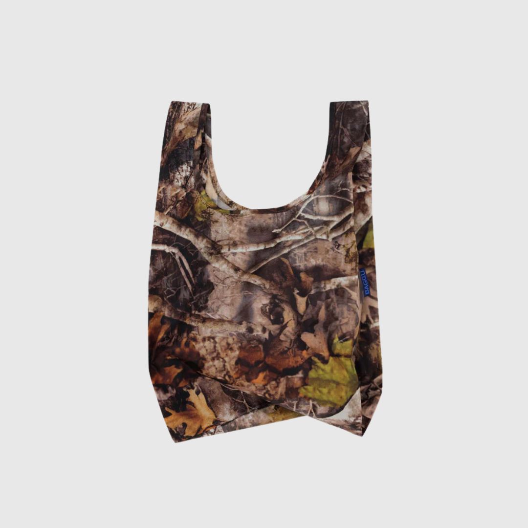 Baby Baggu Reusable Shopping Tote Bag - Eco-Friendly Foldable Grocery Bag with Photo Forest Print | Perfect for Groceries, Beach Trips & Daily Errands