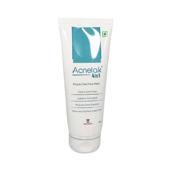 Acnelak 4-in-1 Pimple Care Face Wash 100g - Acne Treatment & Oil Control for Clear Skin - Perfect for Daily Skincare Routine & Teen Acne Solutions