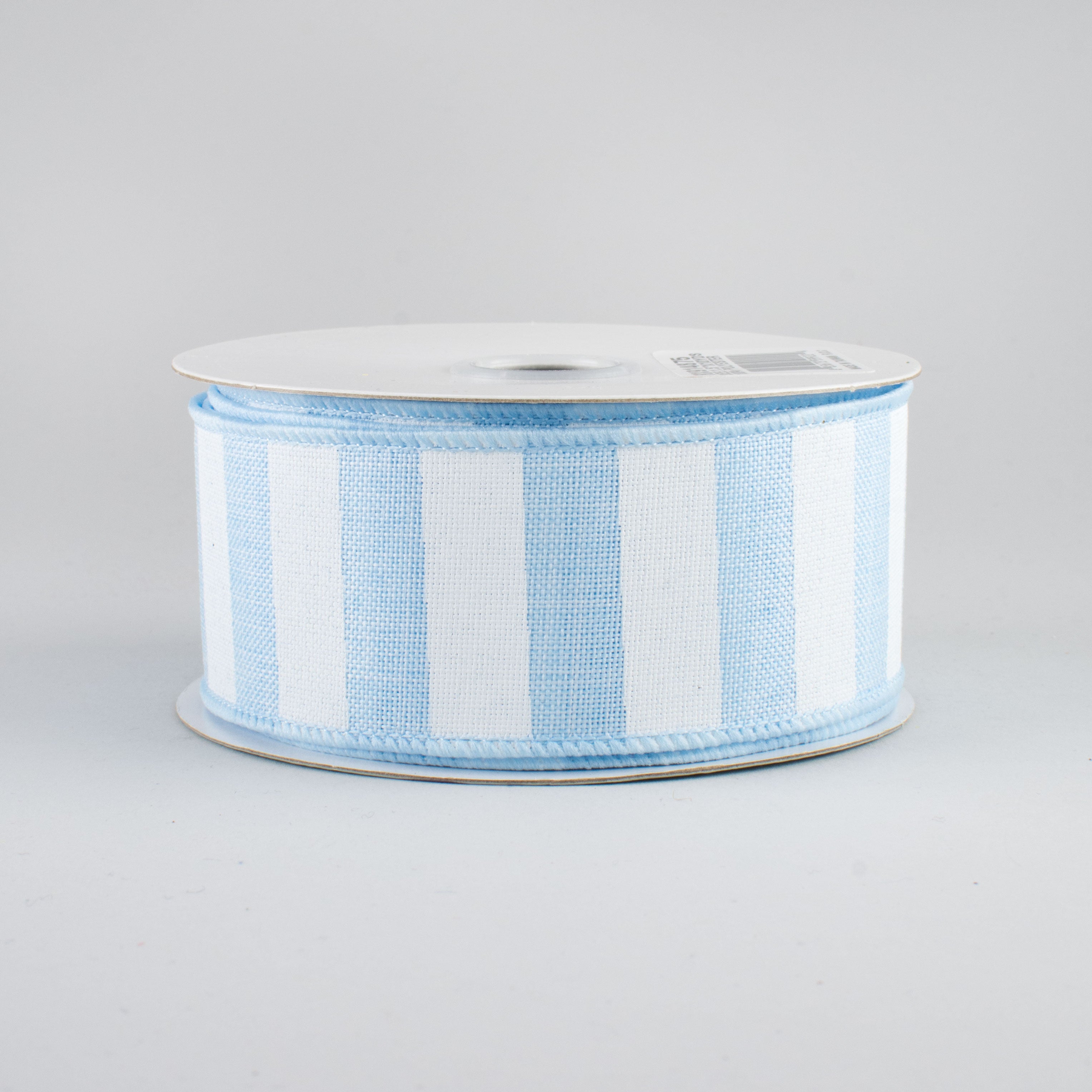 1.5 Inch Light Blue & White Horizontal Stripe Ribbon - 10 Yards Bulk Roll for Gift Wrapping, Party Decorations, and DIY Crafts