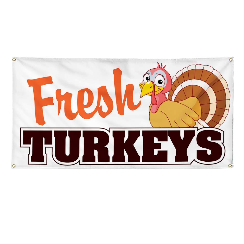 Premium Vinyl Banner - 48x96 Inches, Weatherproof & Durable for Outdoor Use - Ideal for Restaurants, Cafes, Bars & Food Businesses - White with 8 Grommets - Perfect for Yard Signs, Promotions & Industrial Displays