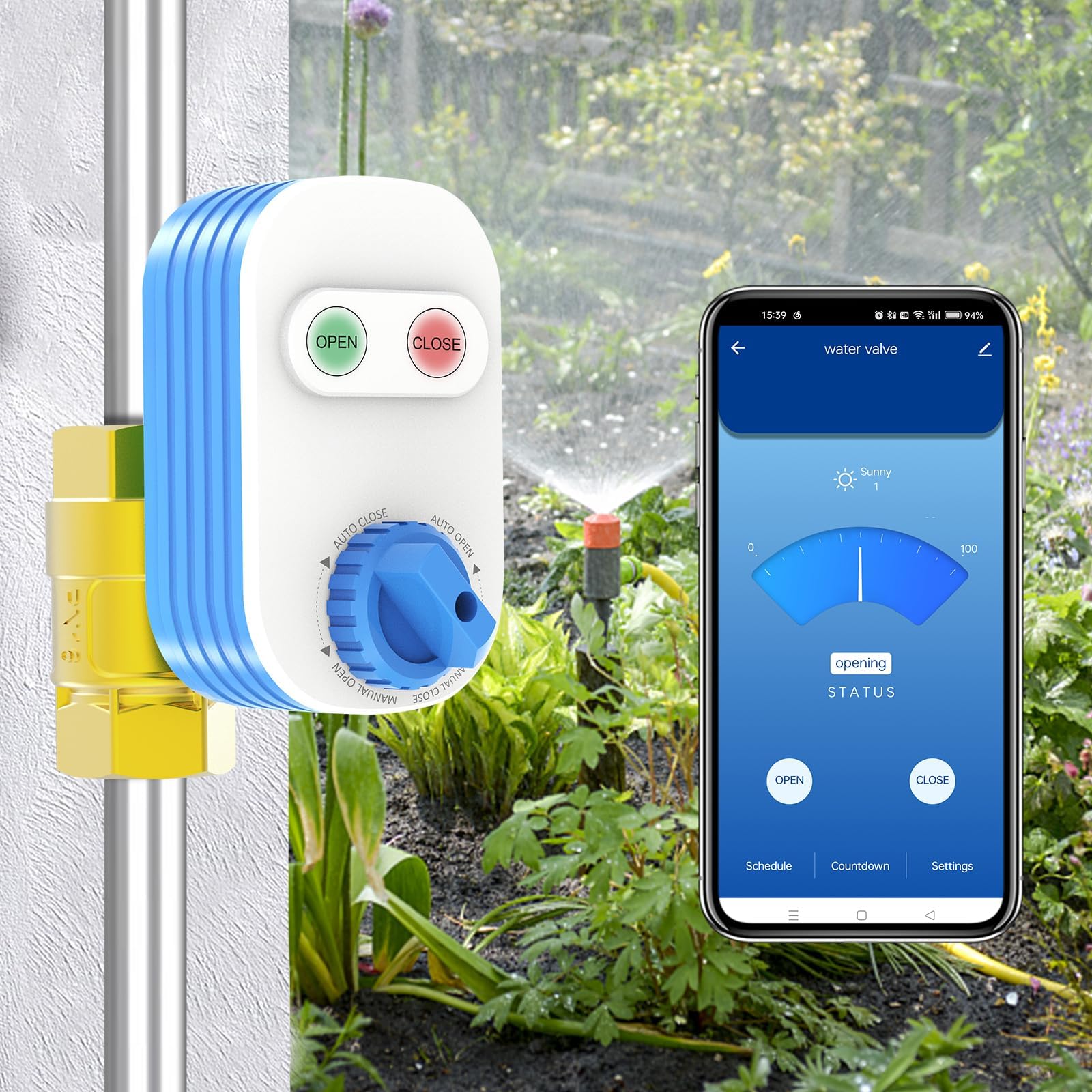 Smart WiFi Water Ball Valve 3/4