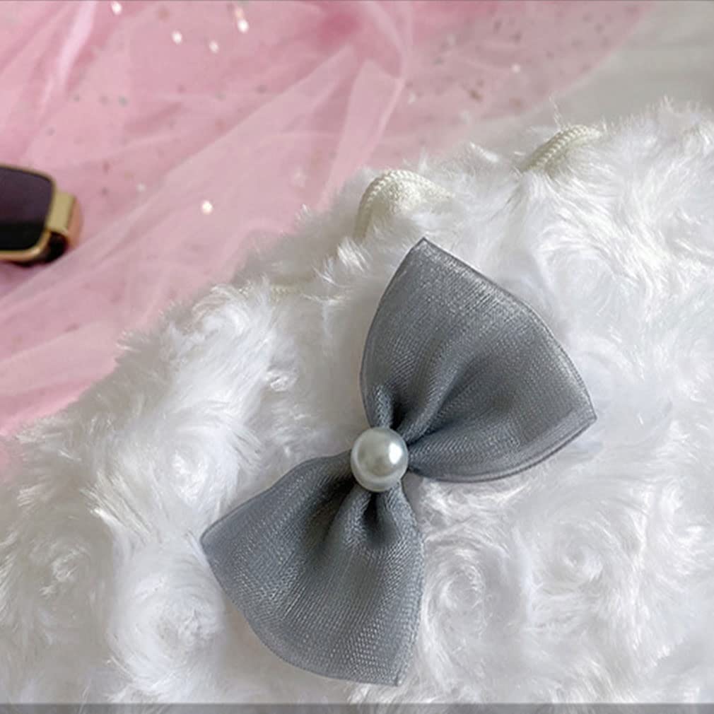 Cute Kawaii Animal Purse for Women - Fluffy Plush Lolita Crossbody Bag with Chain Strap - Perfect for School, Dating, and Casual Outings