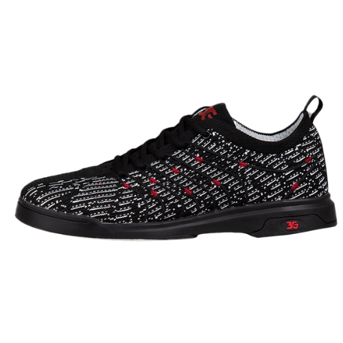 3G Ascent II Black/White Men's Right Hand Bowling Shoes - Lightweight Comfort for League Play & Tournament Performance