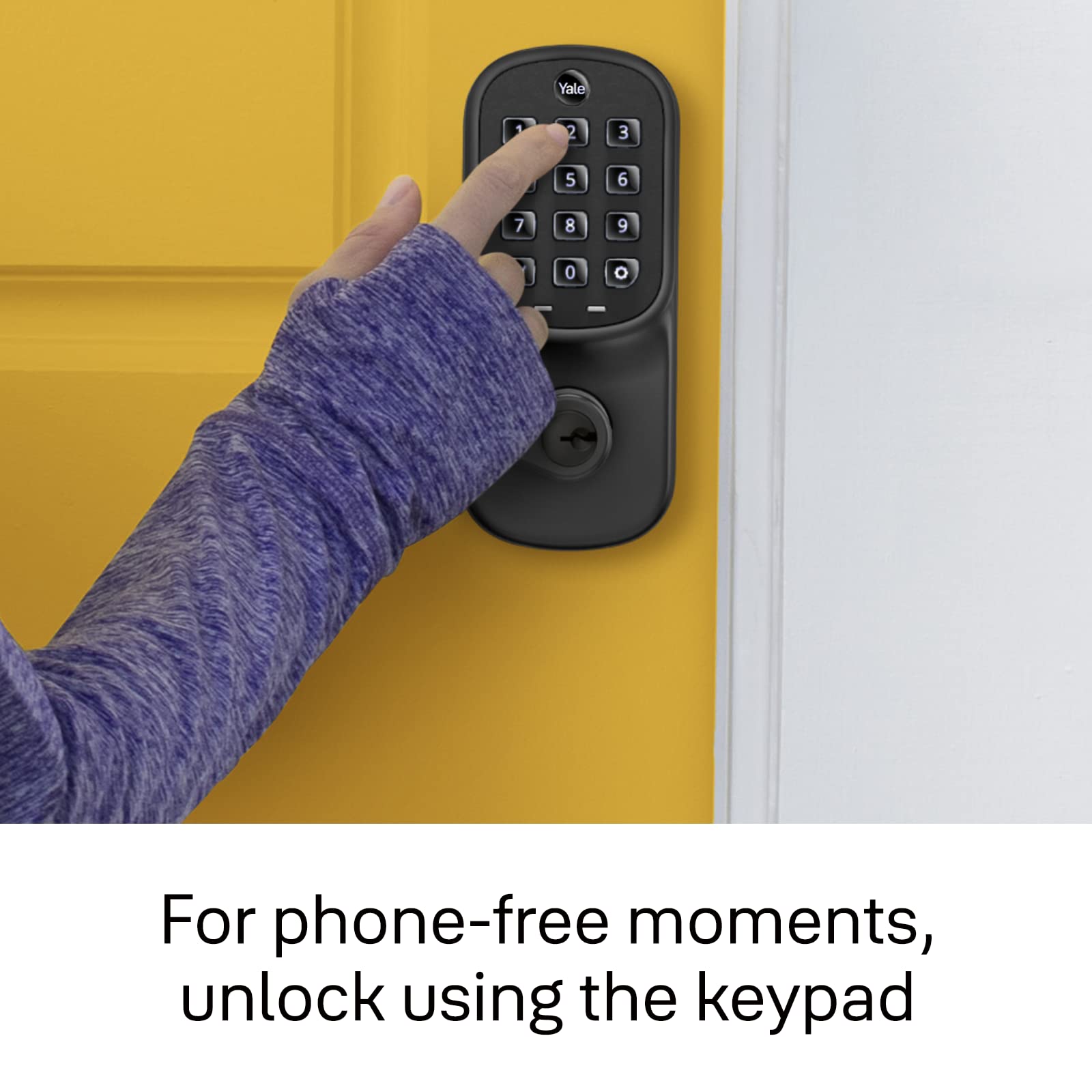 Yale Assure Lever Wi-Fi Keypad Smart Lever Lock - Oil Rubbed Bronze Finish - Secure Your Home with Keyless Entry & Remote Access for Front Door, Back Door & Office