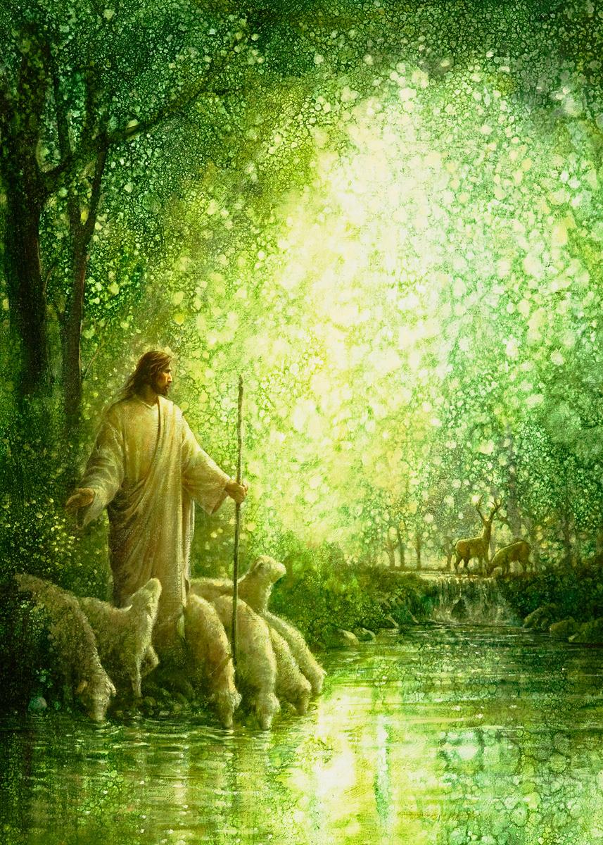 Feed My Sheep By Yongsung Kim - Inspirational Christian Wall Art for Home & Church Decor - Perfect for Living Room, Bedroom & Office