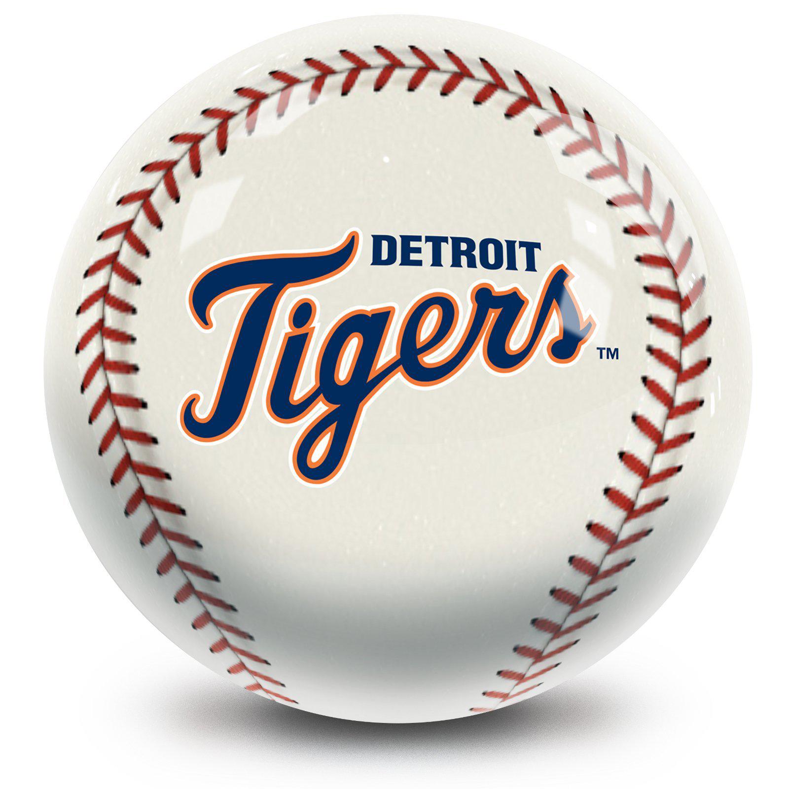 MLB Detroit Tigers Bowling Ball - Official Licensed Baseball Team Design for Bowling Enthusiasts | Perfect for League Play, Tournaments, and Gift Giving