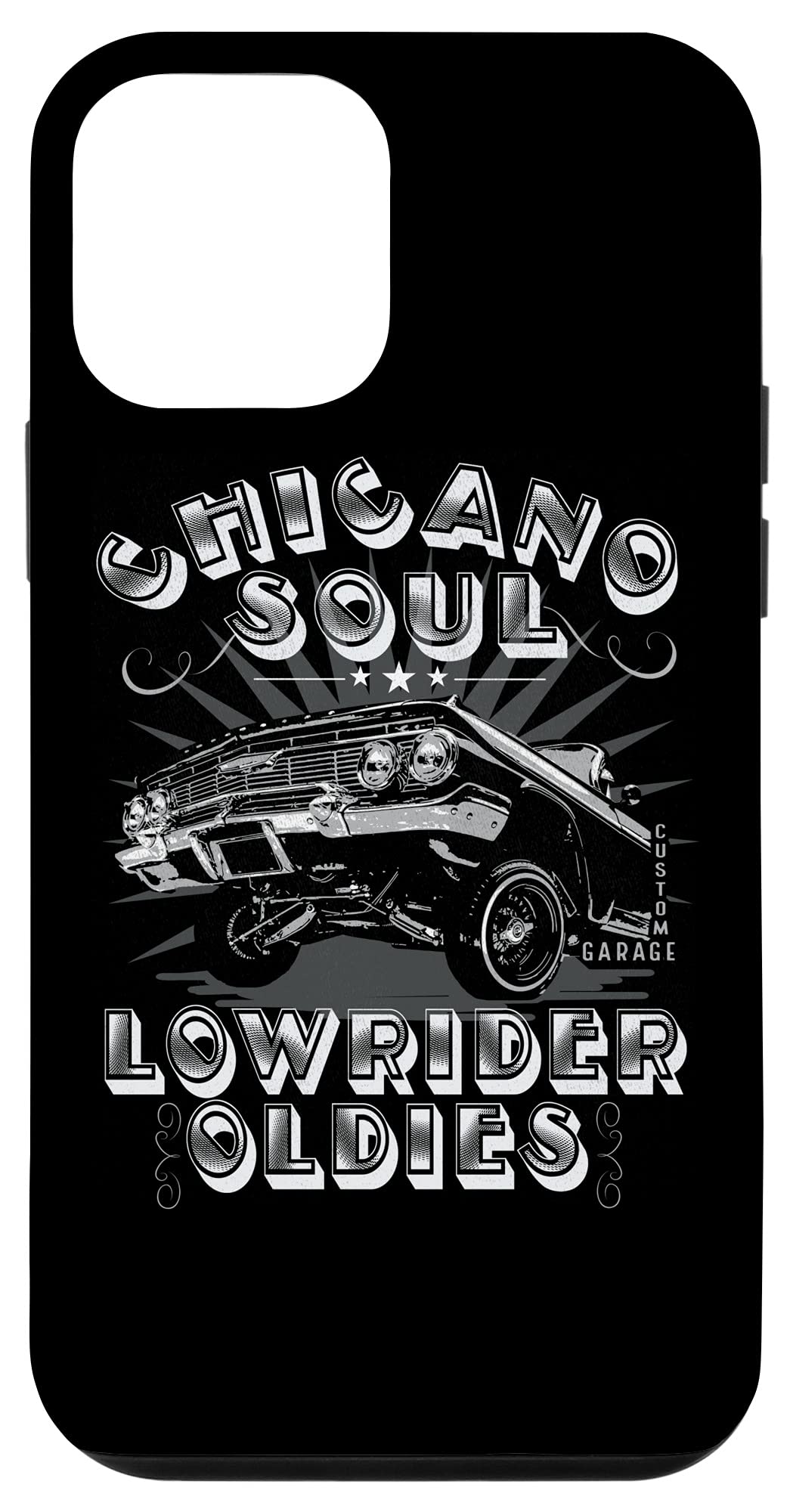 iPhone 12 Mini Case - Vintage Lowrider & Chicano Style Phone Cover with Mexican-American Cultural Design | Perfect for Car Enthusiasts, Oldies Music Lovers & Latino Culture Fans | Durable Protection for Everyday Use