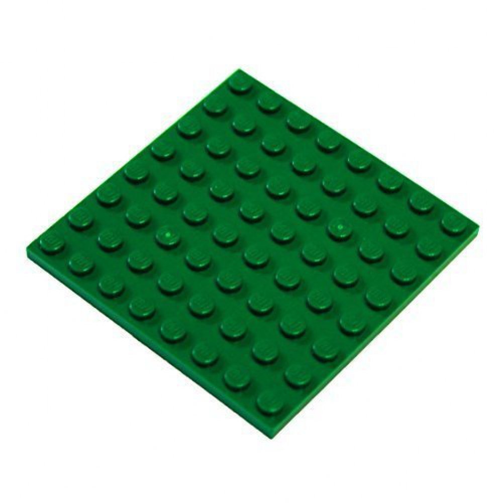 LEGO Dark Green 8x8 Plates (10-Pack) – Perfect for Building, DIY Projects & LEGO Creations