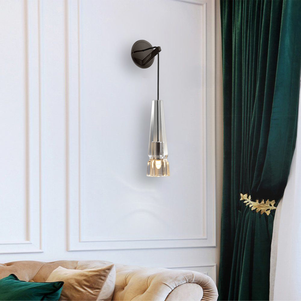 Chamonix Wall Sconce Light Fixture - Modern & Elegant Home Decor for Living Room, Bedroom, or Hallway Lighting