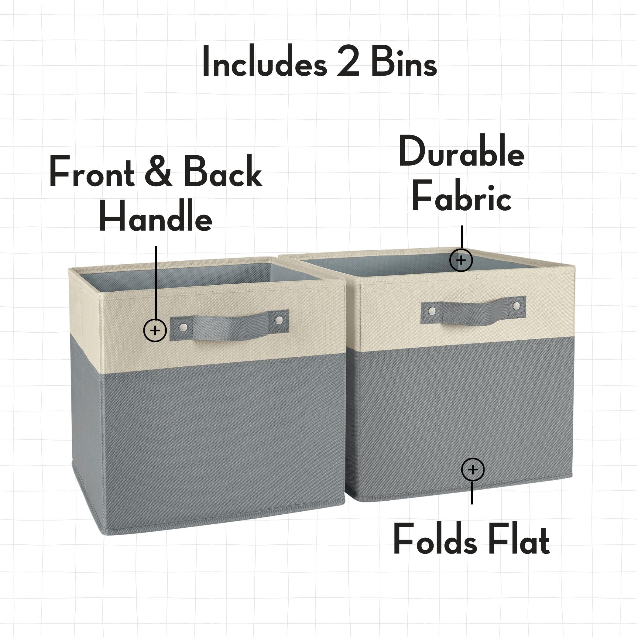 RiverRidge Home Kids Activity Table with Storage Bins - 2-Piece Two-Tone Play Table & 2 Half-Size Bins for Arts, Crafts & Learning - Perfect for Playrooms, Classrooms & Daycares