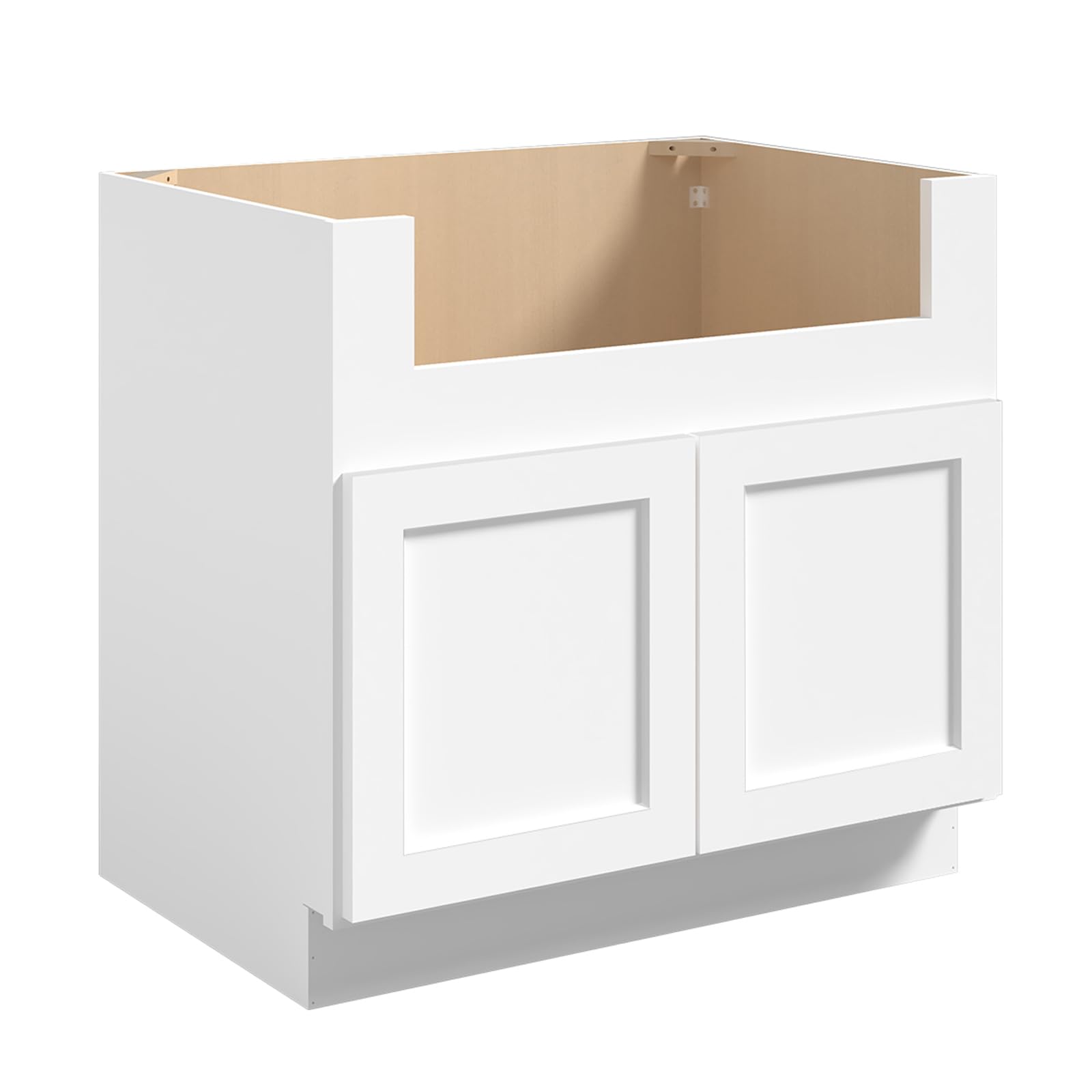ROOMTEC 36 Inch Farmhouse Sink Base Cabinet with Soft-Close Doors - Large Capacity Under Sink Storage Organizer for Kitchen, Bathroom & Laundry - Perfect for Farmhouse Sink Single Bowl Installation & Home Organization
