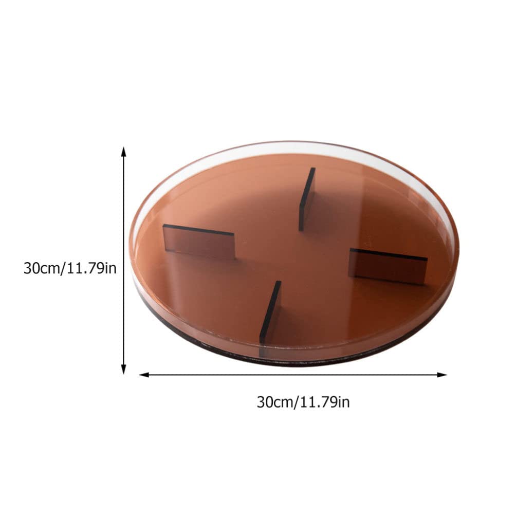 1PC Nordic Style Acrylic Cup Tray - Decorative Storage Plate for Jewelry, Food & Fruit Display | Household Tableware & Creative Serving Tray for Dining Table, Coffee Table & Vanity Organizer