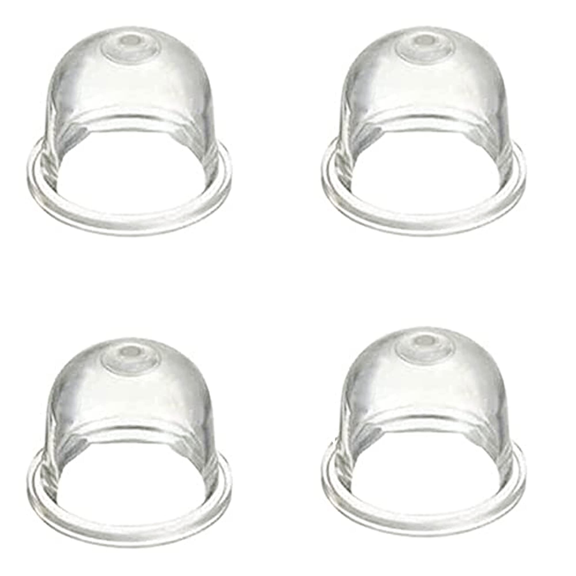 4-Pack Carburetor Primer Bulb Replacement for Homelite, Echo, Stihl, Robi, Zama - Compatible with Models 0057003, 0057004, 561635001, A01195A, 0058001, 12538108660 - Perfect for Lawn Mowers, Chainsaws, and Outdoor Power Equipment Maintenance
