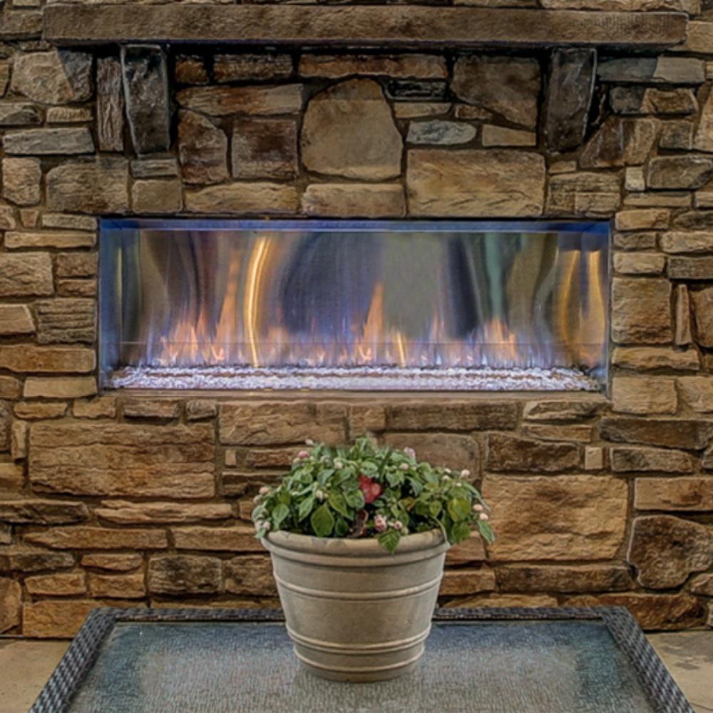 Premium Stainless Steel Fireplace Trim Kit for Lanai – Durable & Elegant Outdoor Fireplace Accessory – Perfect for Patio, Deck, and Backyard Gatherings