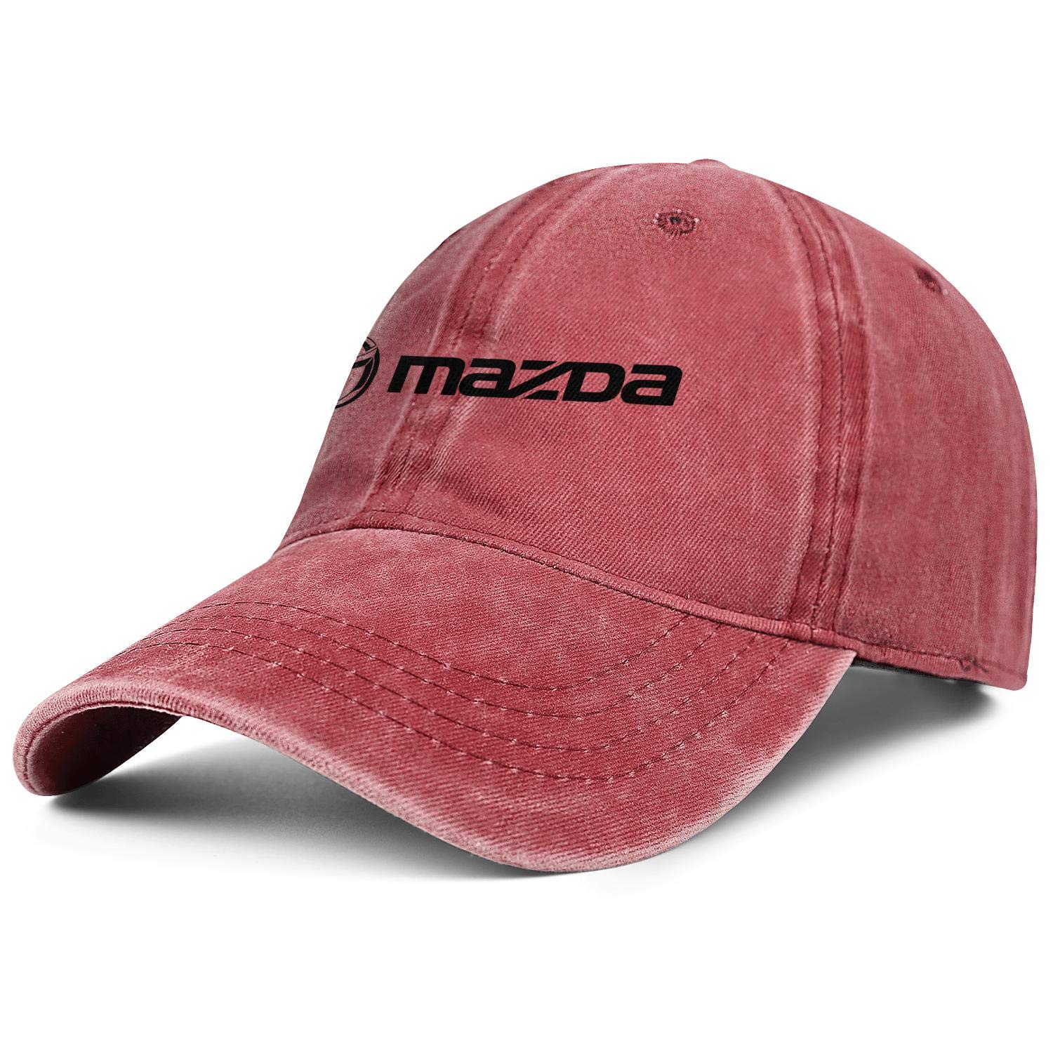Stylish Mazda-Logo Snapback Golf Cap for Women & Men - Classic Denim Baseball Hat for Driving, Sports & Outdoor Activities