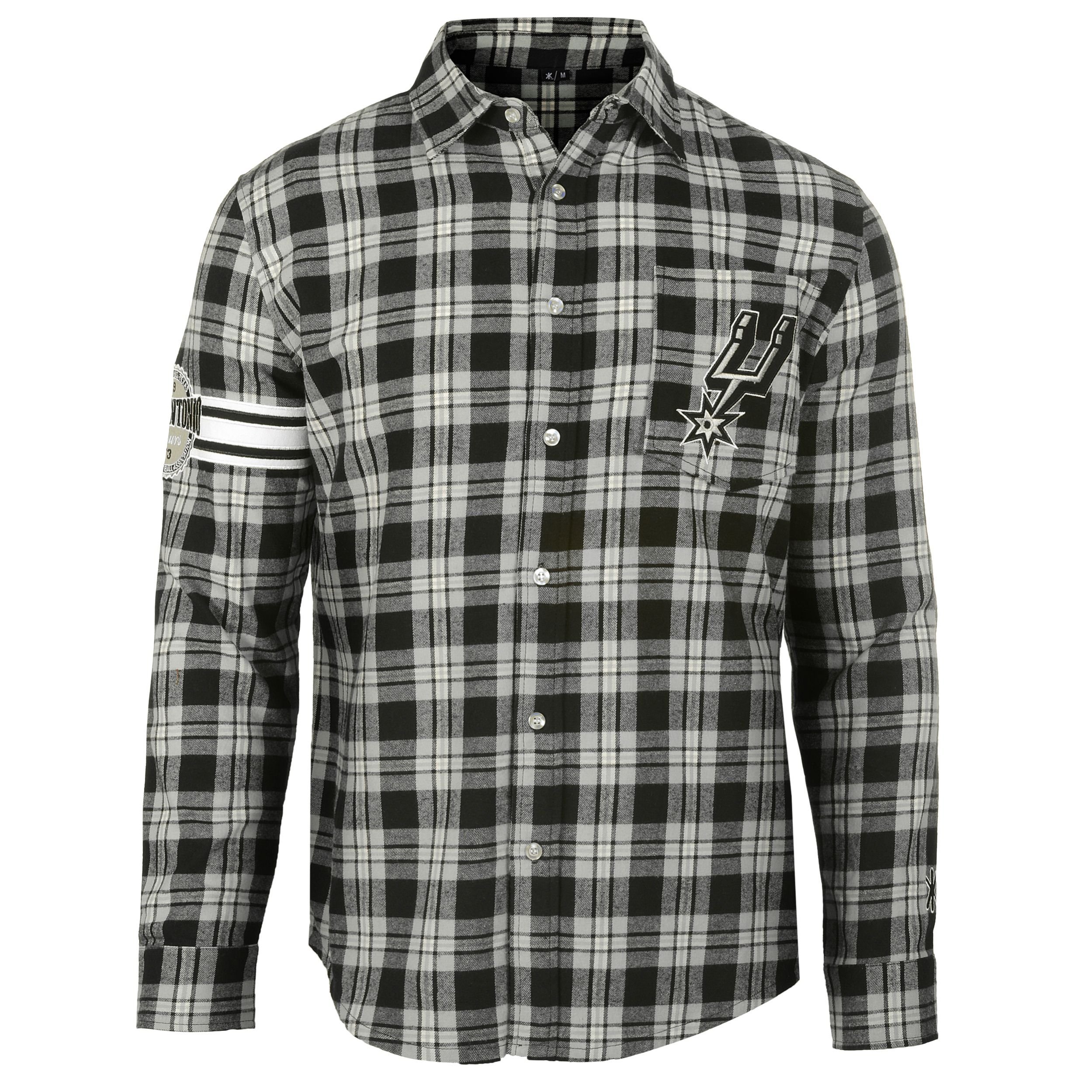 FOCO NBA Atlanta Hawks Men's Wordmark Flannel Shirt - Official Licensed NBA Apparel for Basketball Fans - Perfect for Game Day, Casual Wear & Sports Events