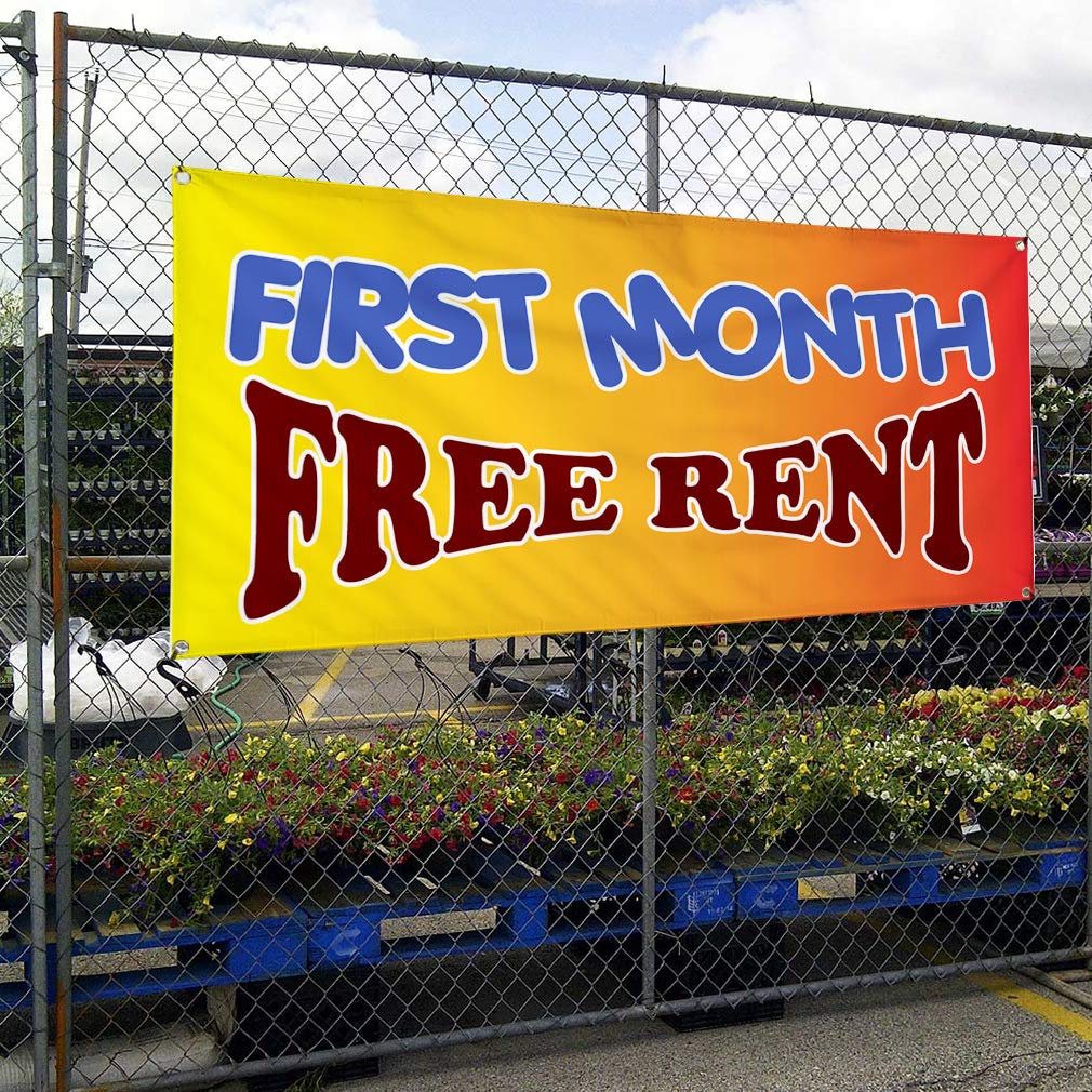 Custom Vinyl Banners - Durable Weatherproof Outdoor Signs with 8 Grommets (48x96 Inches) - Perfect for Business Advertising, Yard Sales & Industrial Use