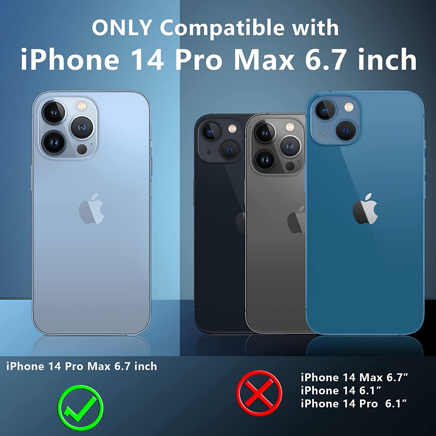 iPhone 14 Pro Max Case - Ultra Slim & Shockproof Protective Cover with Military-Grade Drop Protection | Perfect for Daily Use, Travel & Outdoor Activities