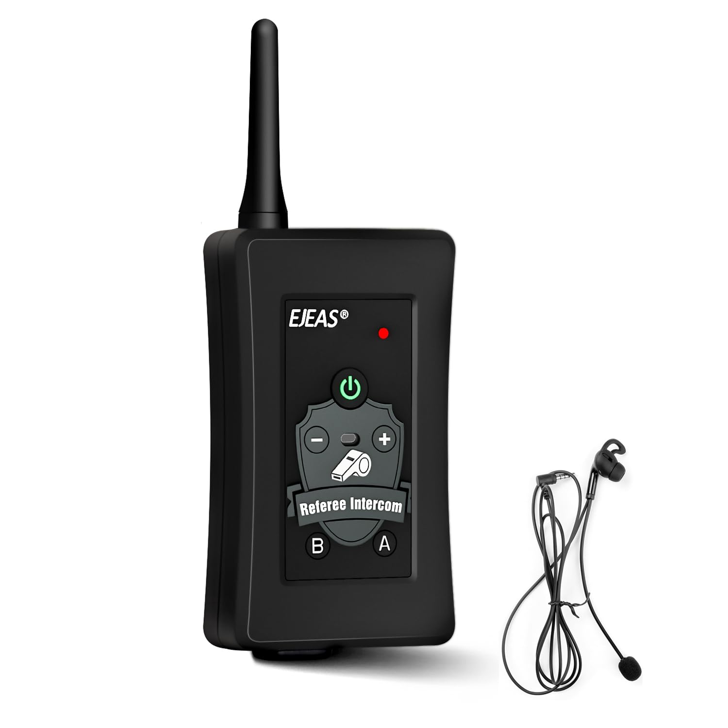EJEAS FBIM Professional Referee Bluetooth Headset - 4-Way Wireless Communication System with 1500m Range, IP65 Waterproof & CVC Noise Cancellation for Coaches, Trainers, Security Personnel | Ideal for Sports Officiating, Team Training, and Event Security