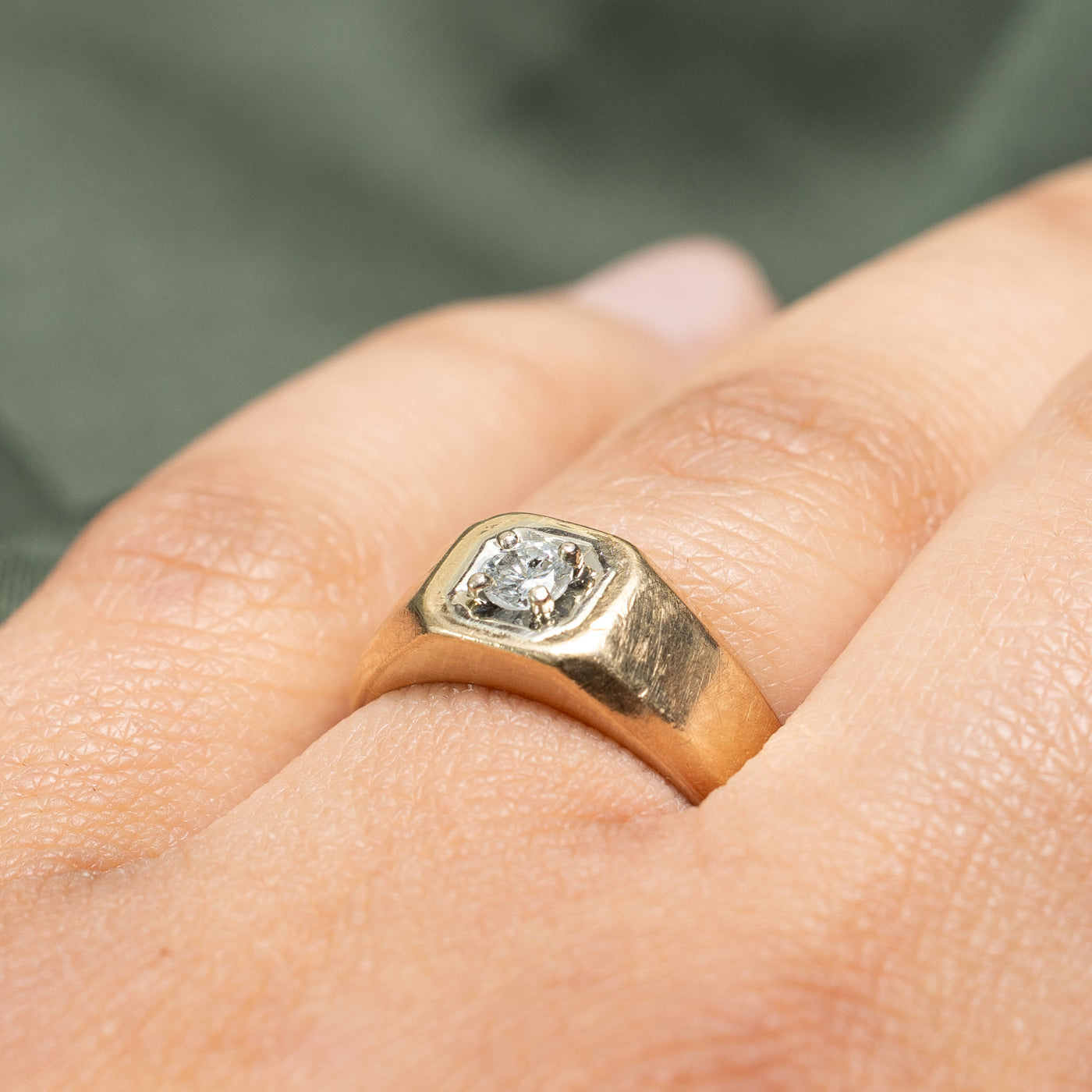 0.16ct Single Stone Diamond Ring - Size 6.25 | Elegant Solitaire Engagement Ring for Women | Perfect for Proposals, Anniversaries & Special Occasions