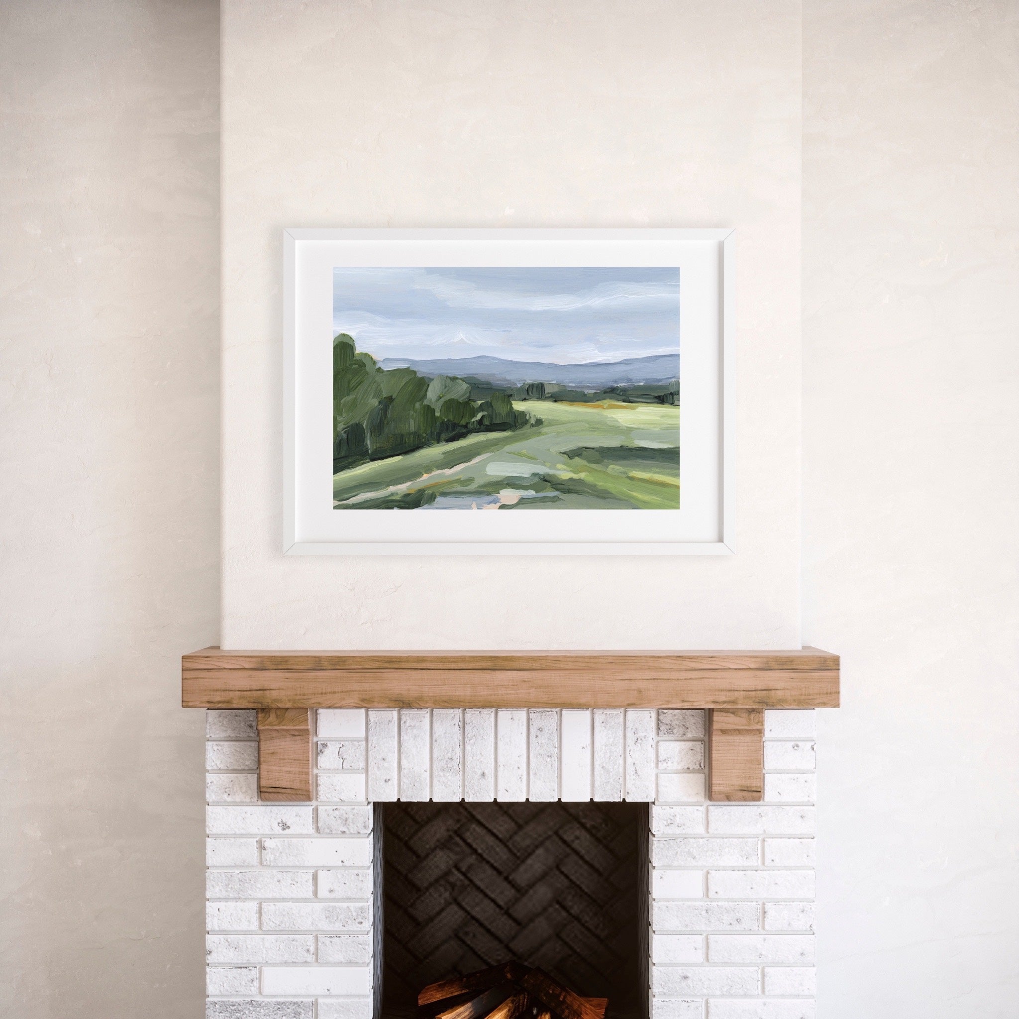 Castle Pines Art Print - Premium Wall Decor for Living Room, Bedroom & Office - Nature Landscape Painting for Home & Office Decoration