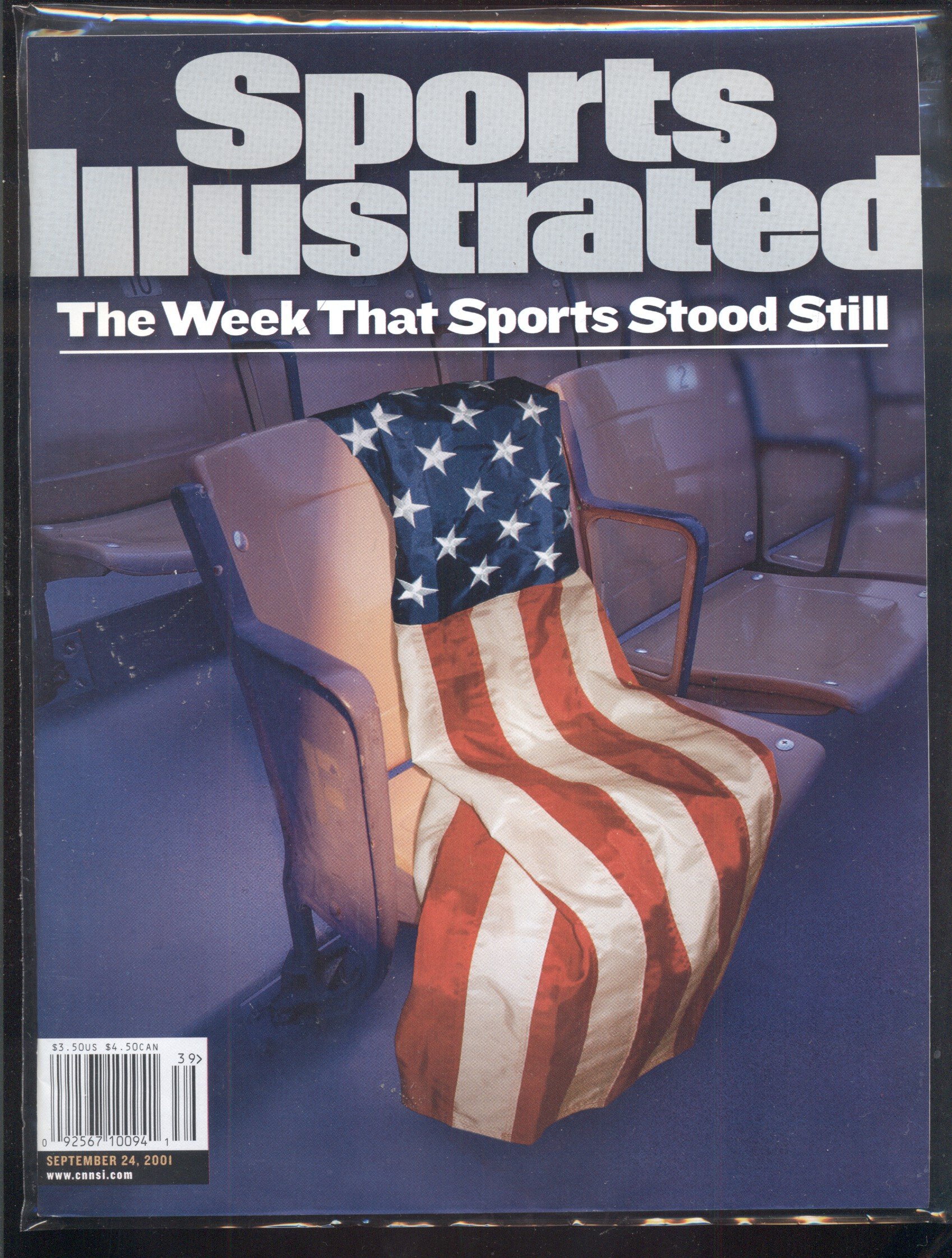 2001 Sports Illustrated Magazine - The Week That Sports Stood Still (September 11, 2001 Edition) - Collectible Vintage Sports Memorabilia - Perfect for Sports Fans, History Buffs & 9/11 Memorial Collections
