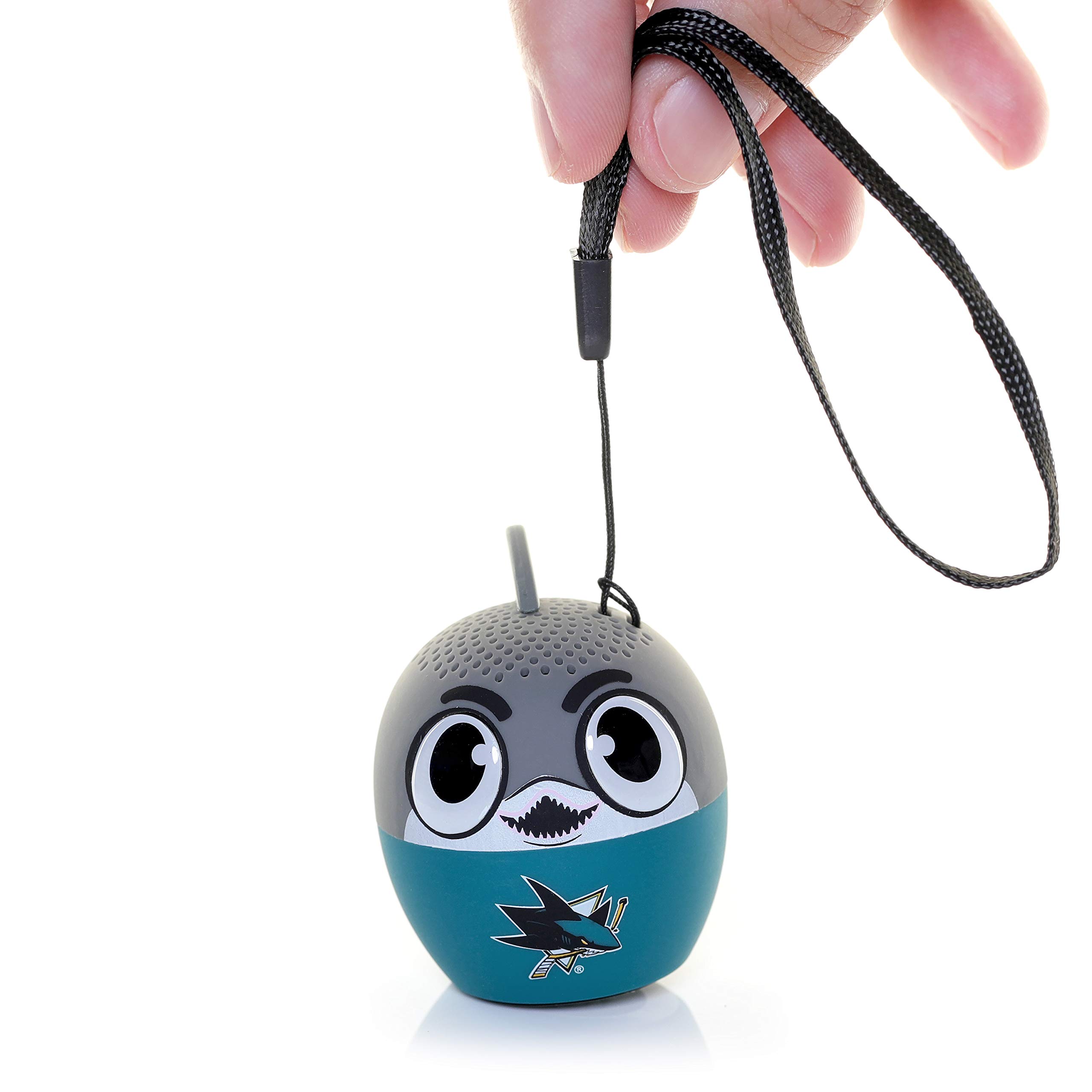 San Jose Sharks NHL Bitty Boomers Wireless Bluetooth Speaker - Portable Mini Speaker for Hockey Games, Tailgating & Home Decor
