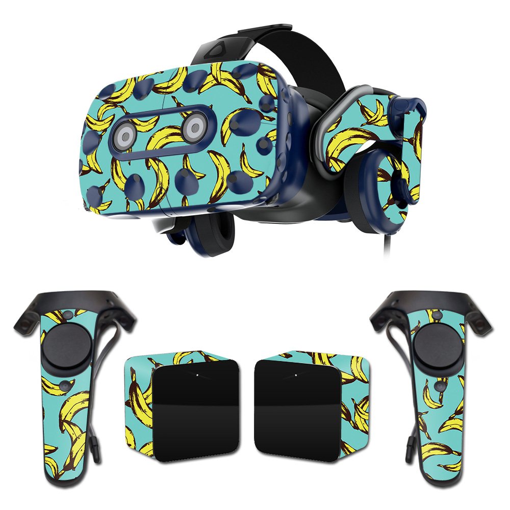 MightySkins Vinyl Decal Wrap Cover for HTC Vive Pro VR Headset - Bananas Design | Protective & Durable Skin | Easy to Apply & Remove | Made in USA | Perfect for Gaming, VR Enthusiasts & Customization Lovers