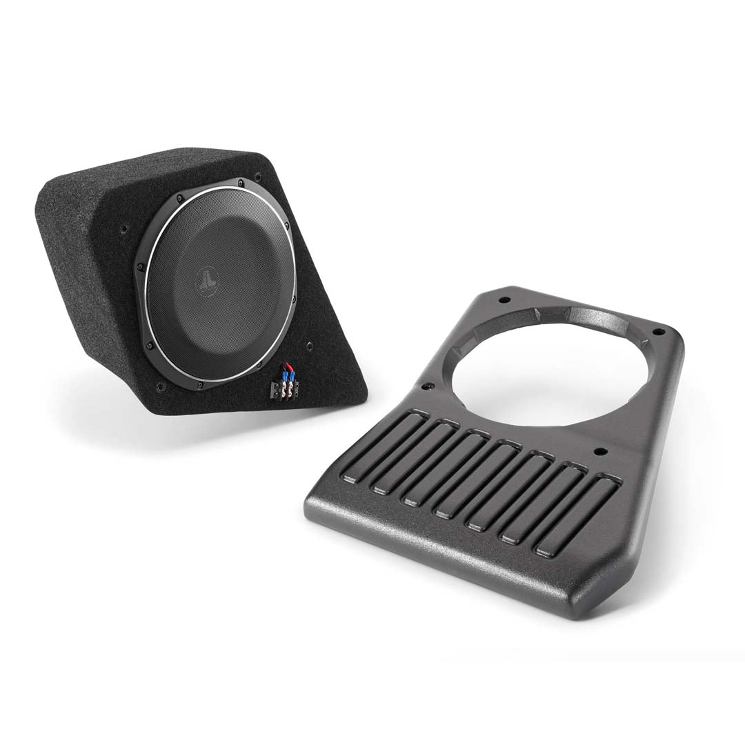 JL Audio SB J JL4DDRV/10TW1 4 Stealthbox Subwoofer Enclosure for 2018+ Jeep Wrangler Unlimited (Driver Side) - Premium Car Audio Upgrade for Enhanced Bass Performance | Perfect for Off-Road Adventures & Daily Commuting