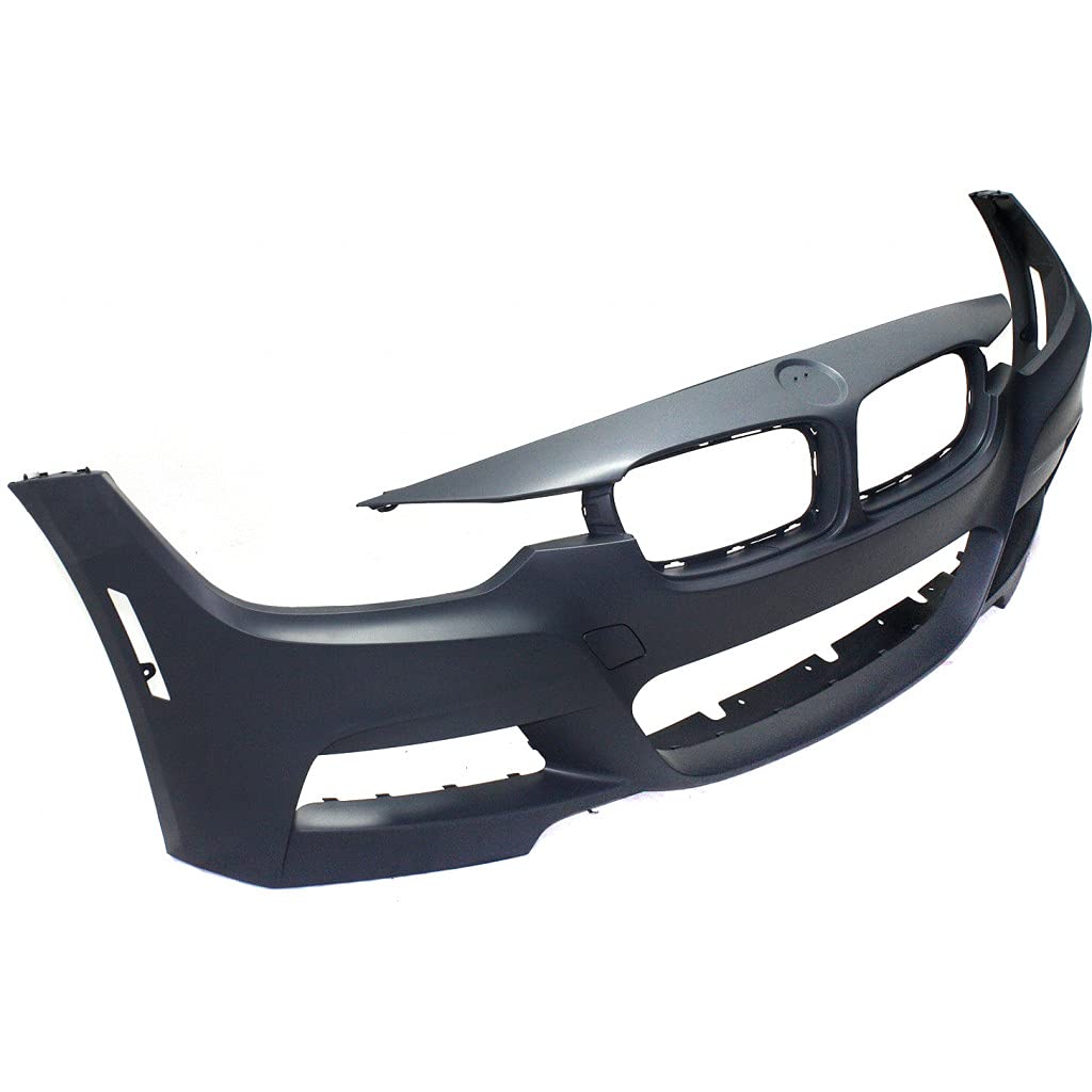 BMW 320i/320i xDrive Front Bumper Cover (2013-2018) - Primed with M Sport Line Design | Sedan & Wagon Replacement Part #BM1000295 / 51118067951 | Perfect for Collision Repair & Performance Upgrades