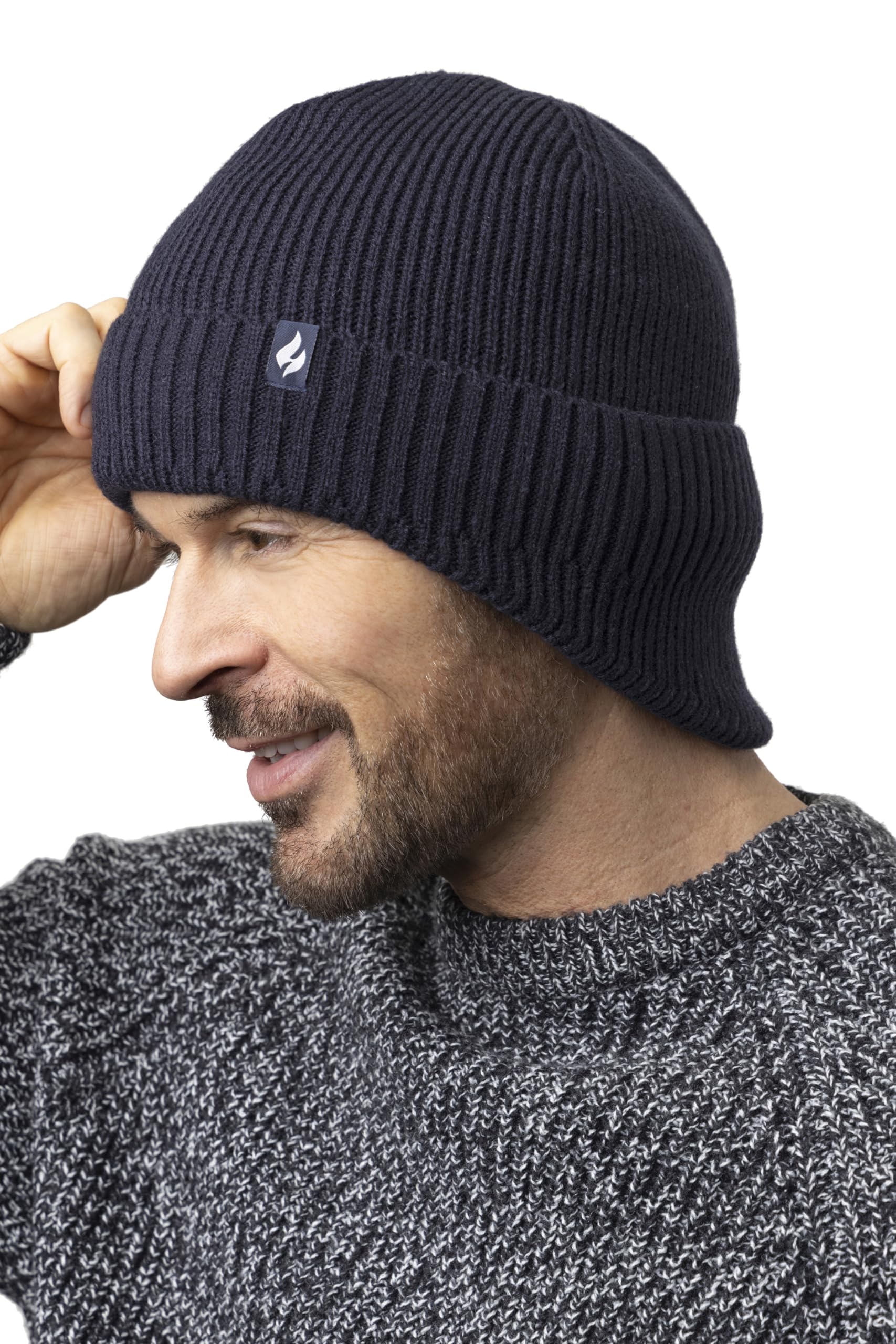 Heat Holders Men's Acrylic Expedition Thermal Beanie - Ultra Warm Winter Hat for Cold Weather - Perfect for Skiing, Snowboarding & Outdoor Activities