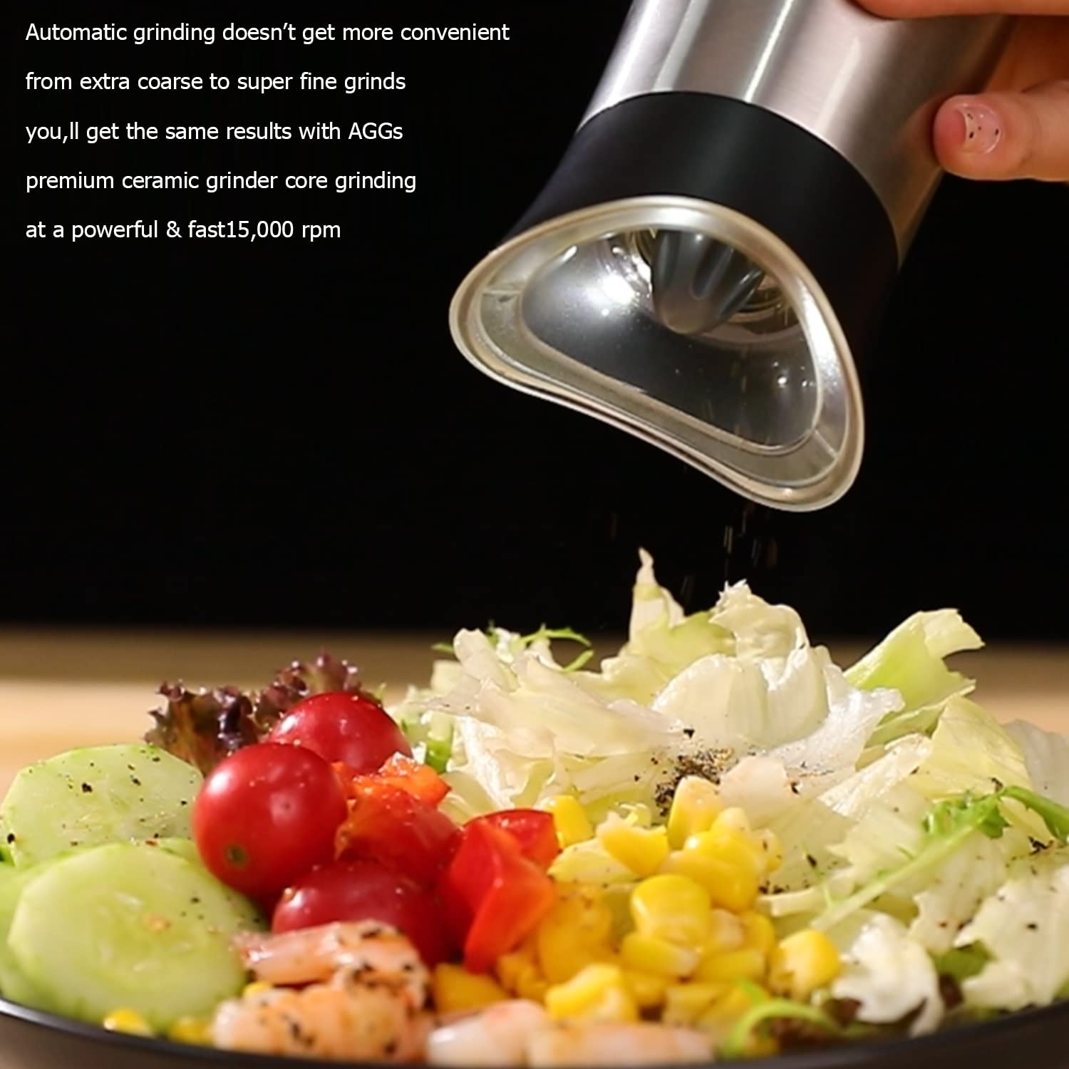 Rechargeable Electric Salt and Pepper Grinder Set - USB Magnetic Charging, Adjustable Coarseness, Gravity Activated with LED Light - Stainless Steel Spice Mill for Kitchen, Dining, and Outdoor Cooking