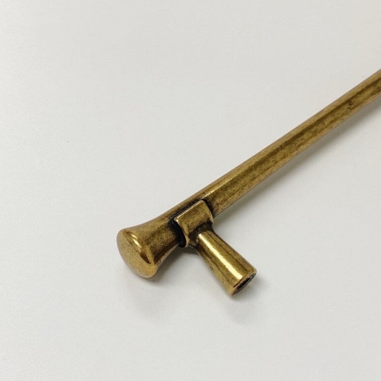 Antique Brass Hourglass Tuscany Drawer Pulls and Knobs - Vintage Cabinet Hardware for Kitchen, Bathroom & Furniture (Set of 10)